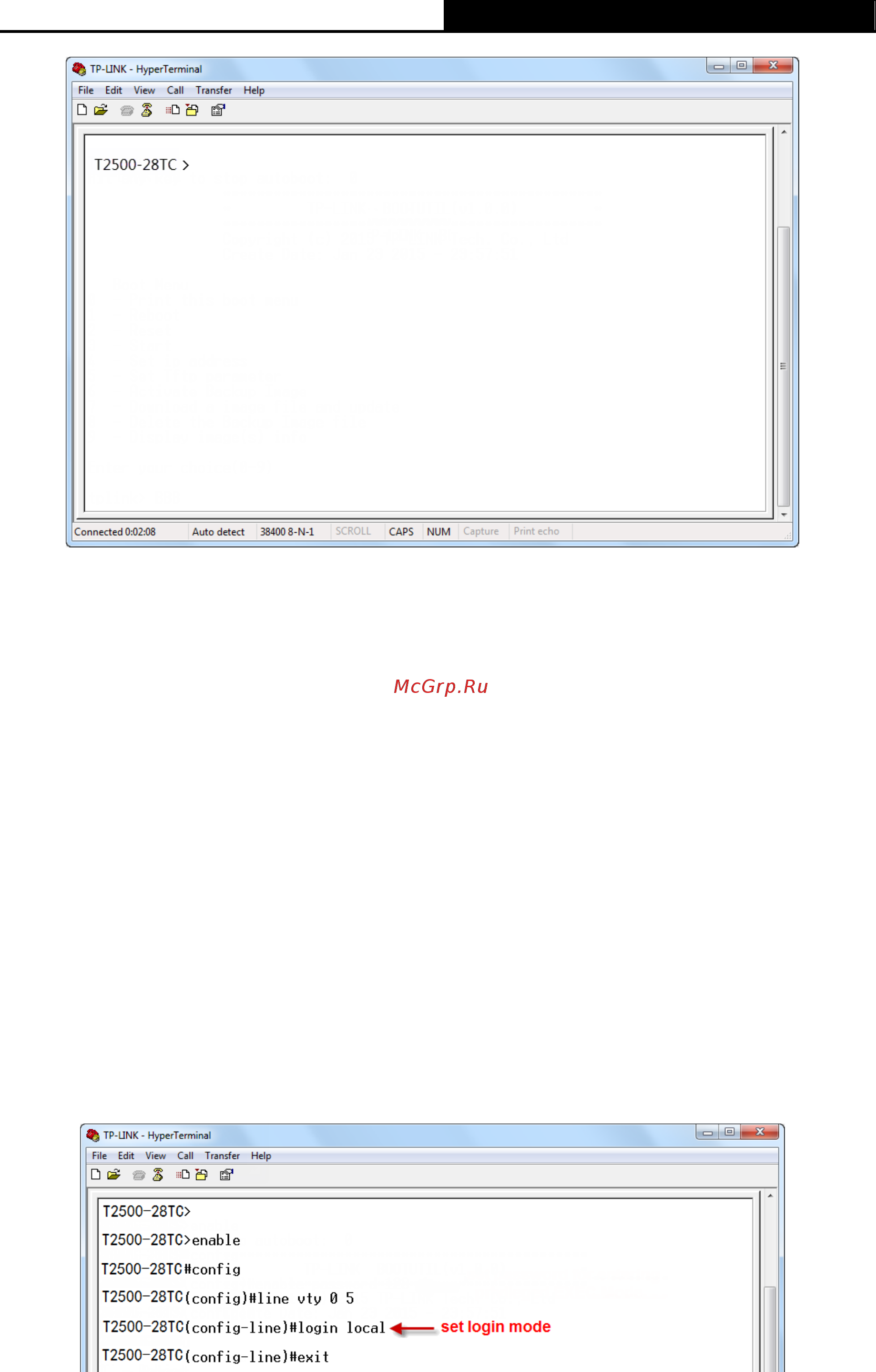 Tp-Link T2500-28TC V2 [23/352] Logon by telnet