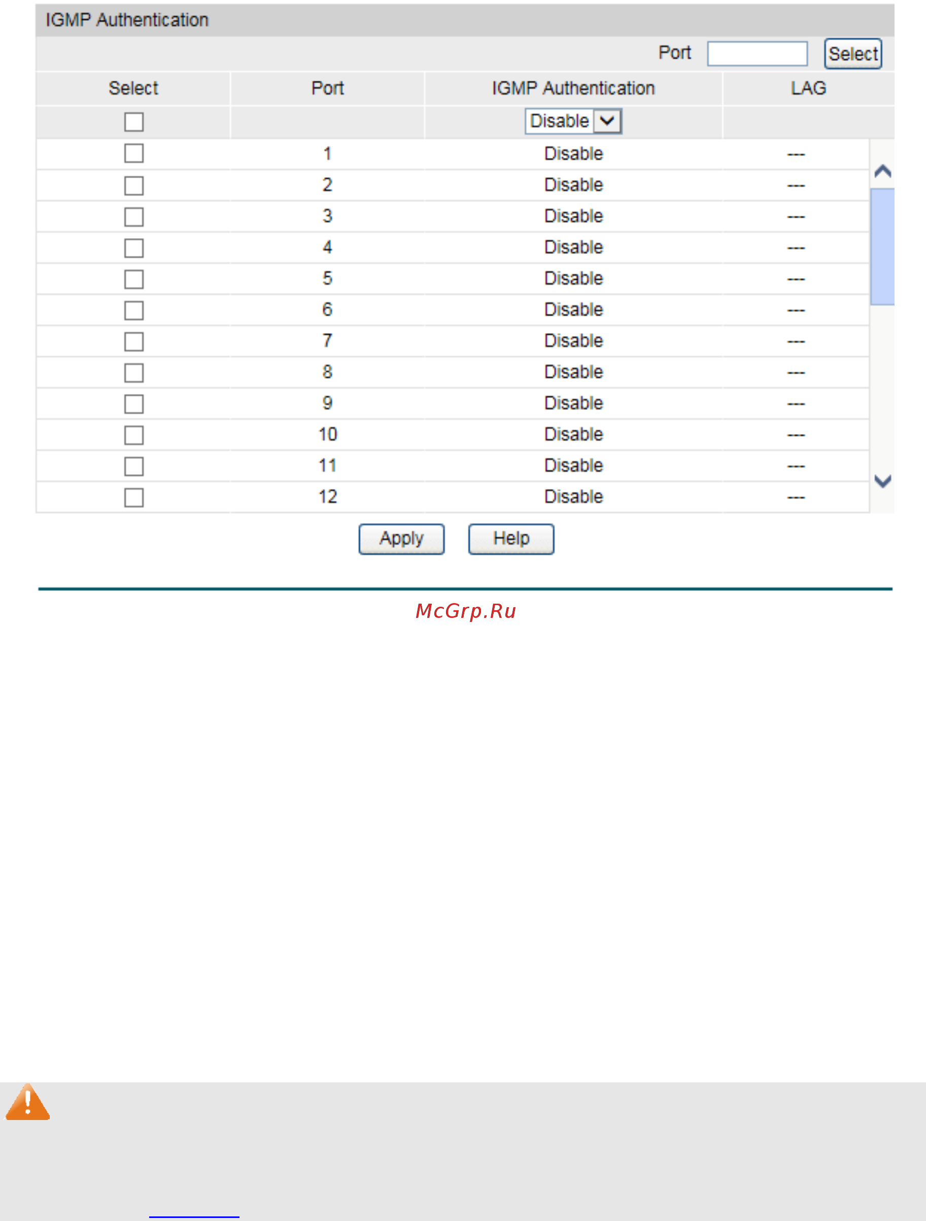 Tp-Link T2500-28TC V2 [182/342] Igmp authentication