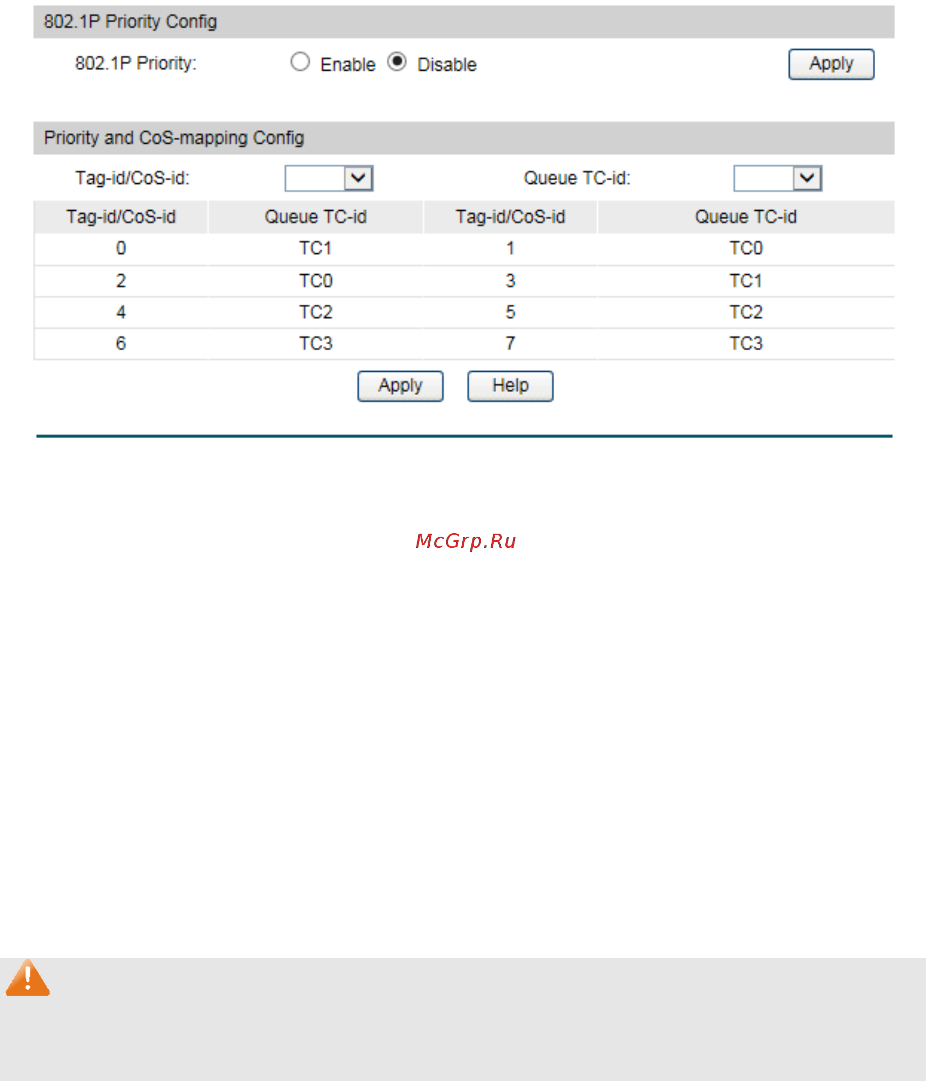 Tp-Link T2500-28TC V2 [202/342] 802 p cos mapping