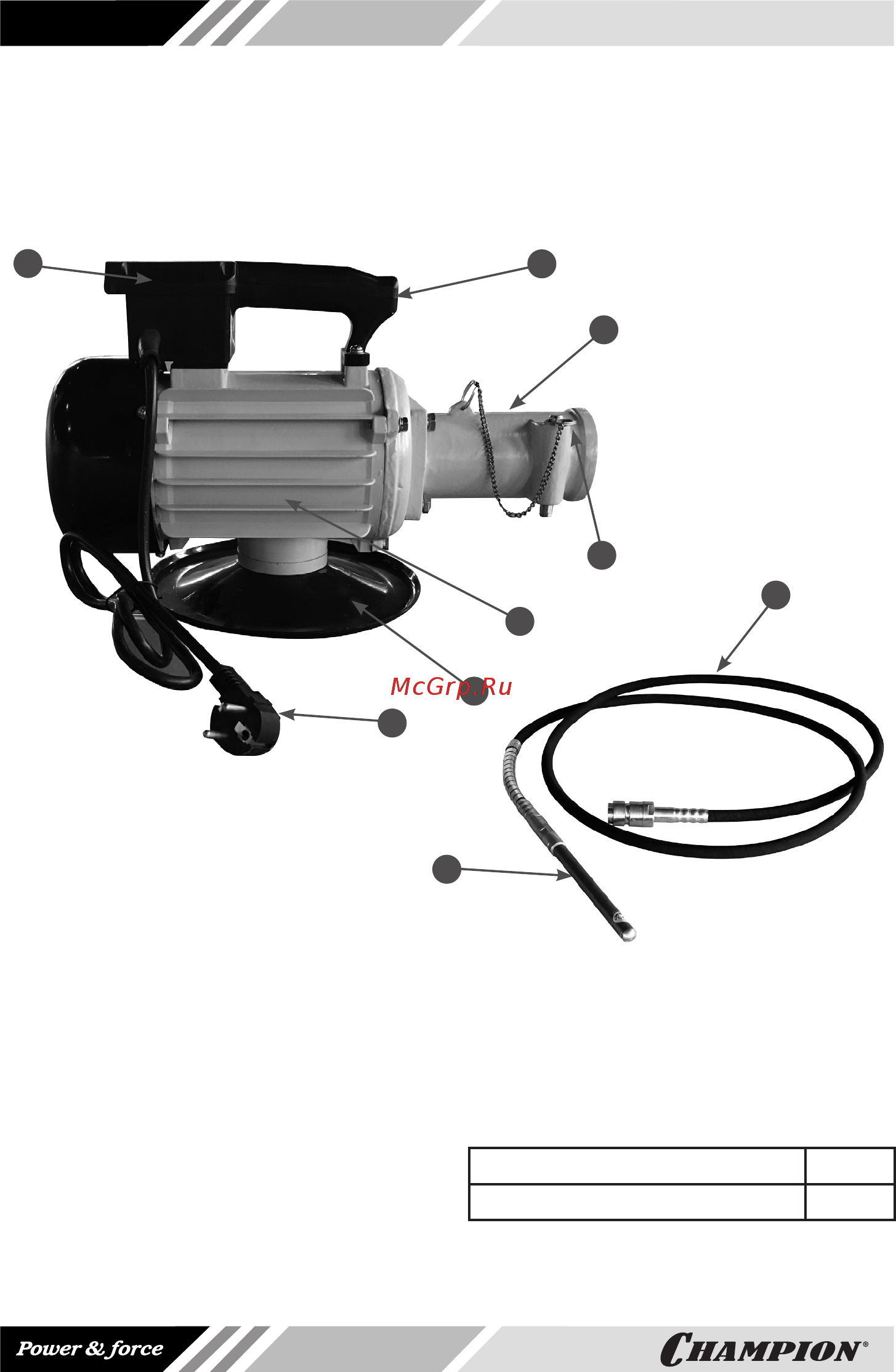 Champion ECV2200 [10/16] Основные узлы
