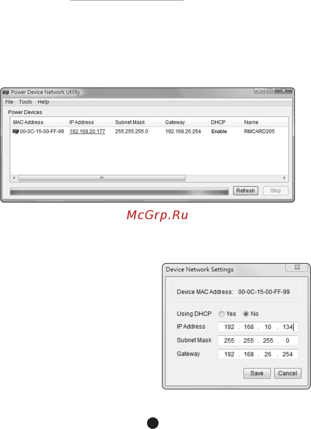 Cyberpower RMCARD205 [6/18] Step 2 conﬁgure the ip address for the cyberpower remote management card