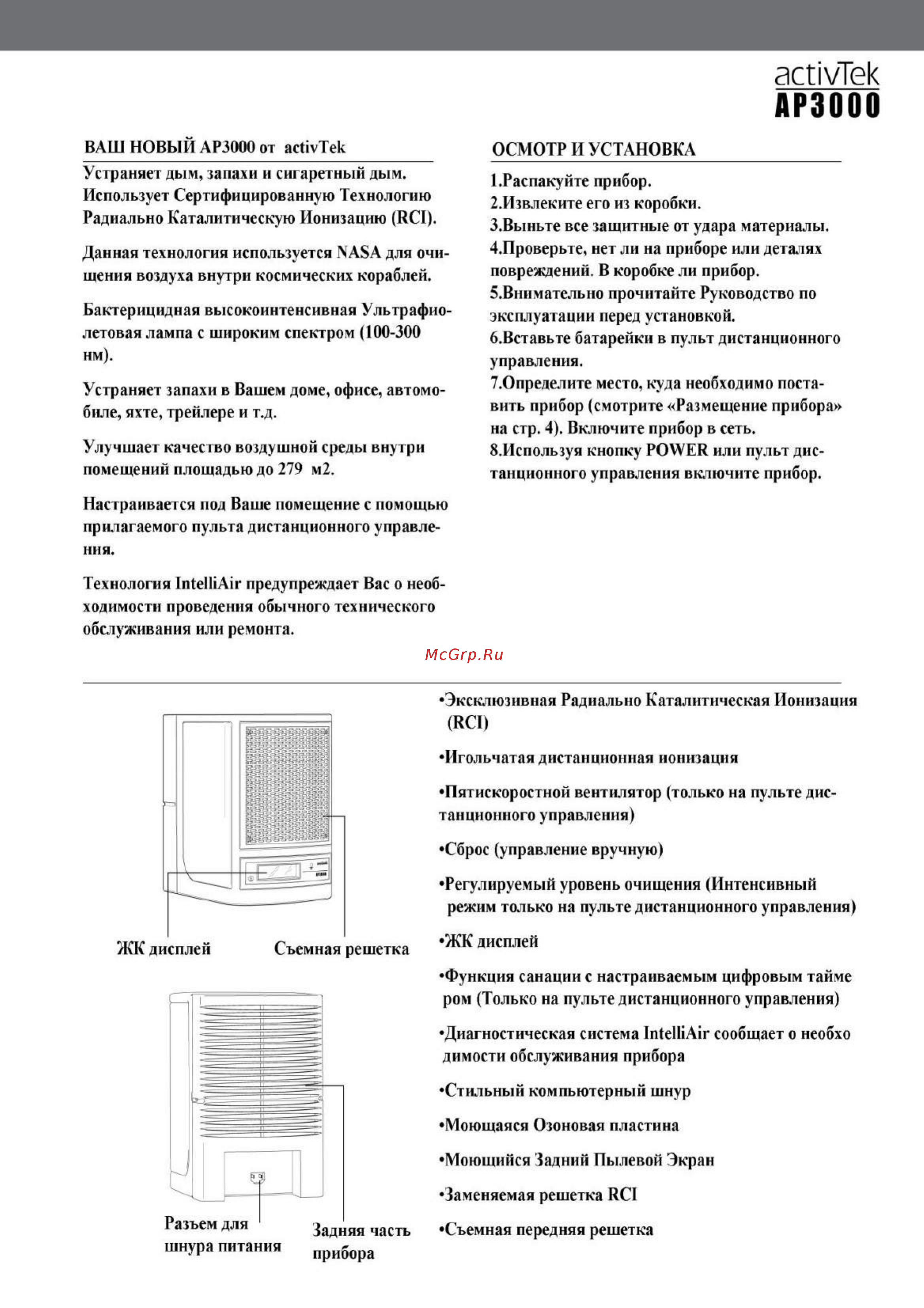 ActivTek AP3000 [3/11] Ap3000