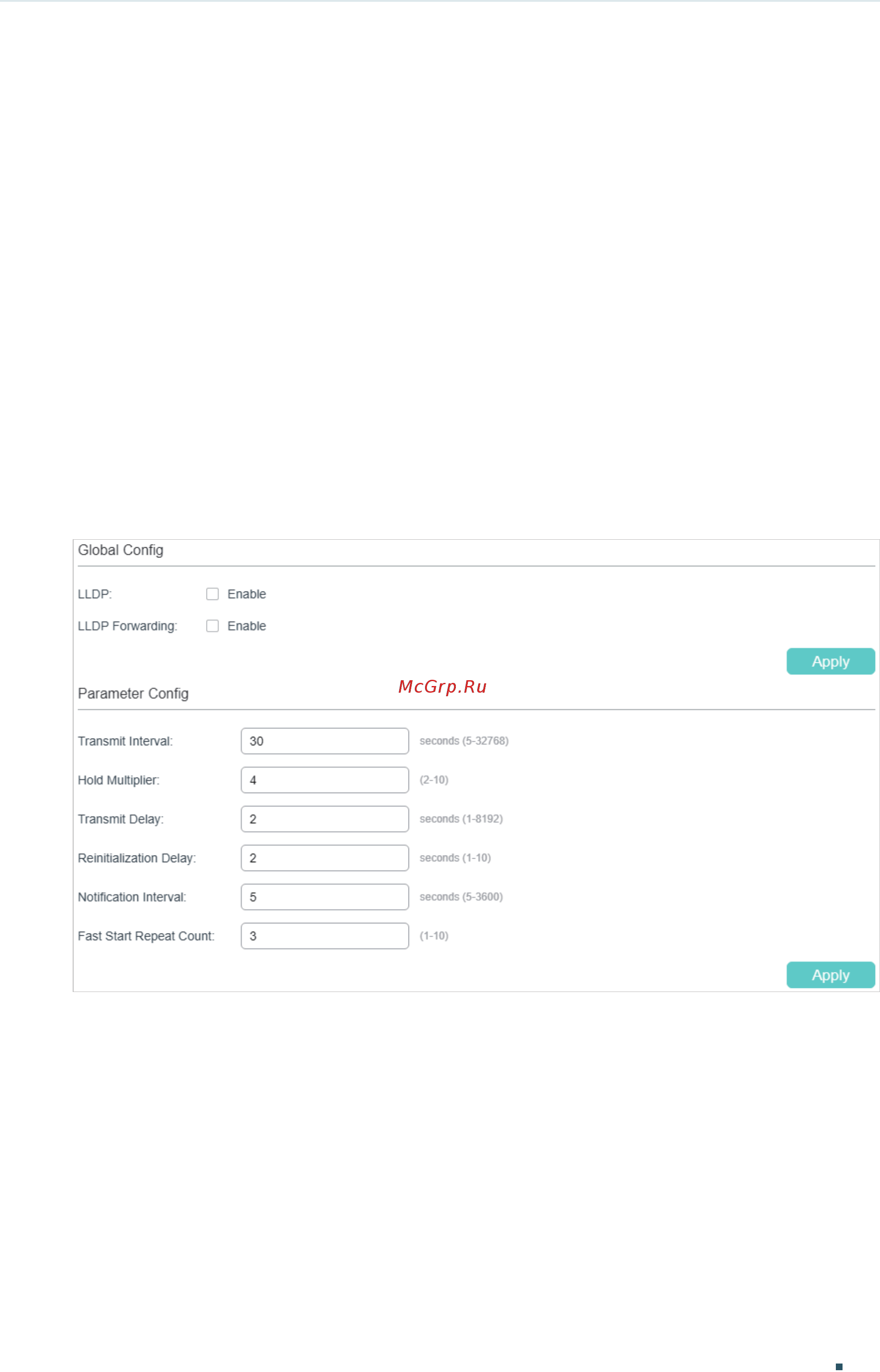 Tp-Link T1500G-10MPS V2 [384/844] Lldp configurations