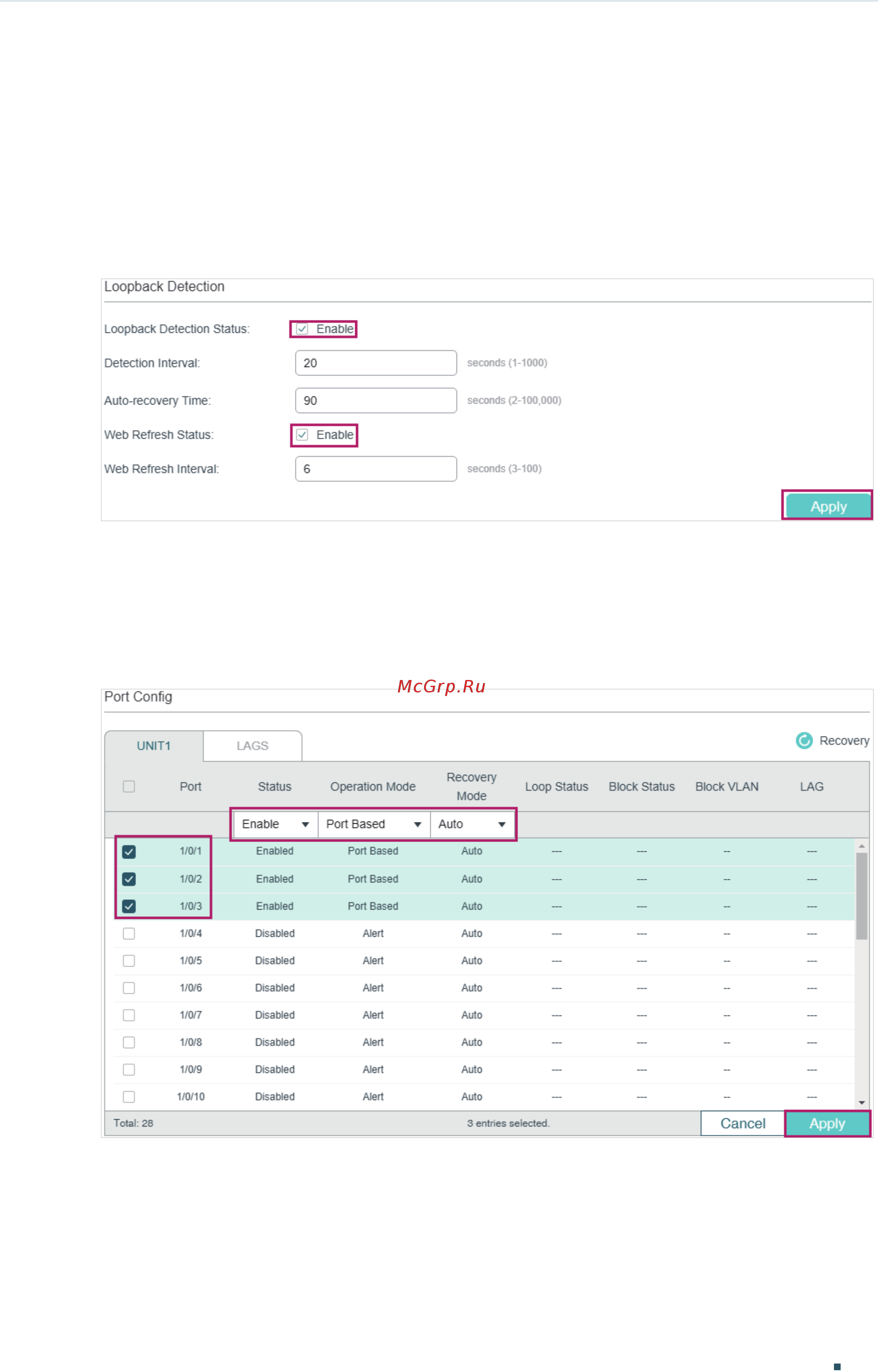 Tp-Link T1600G-52TS V4 [126/958] Using the gui