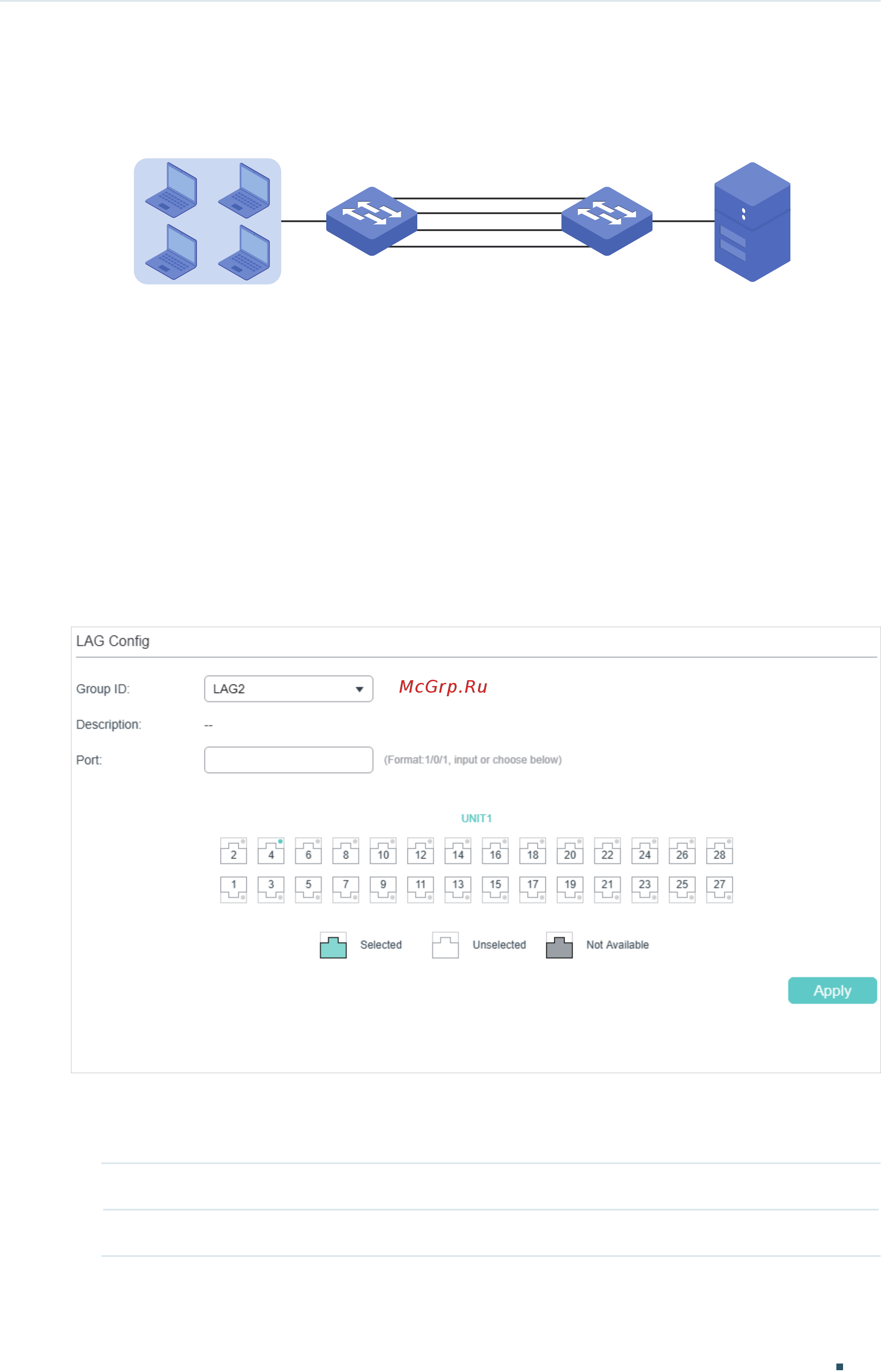 Tp-Link T1600G-52TS V4 [133/958] Configuring static lag or lacp
