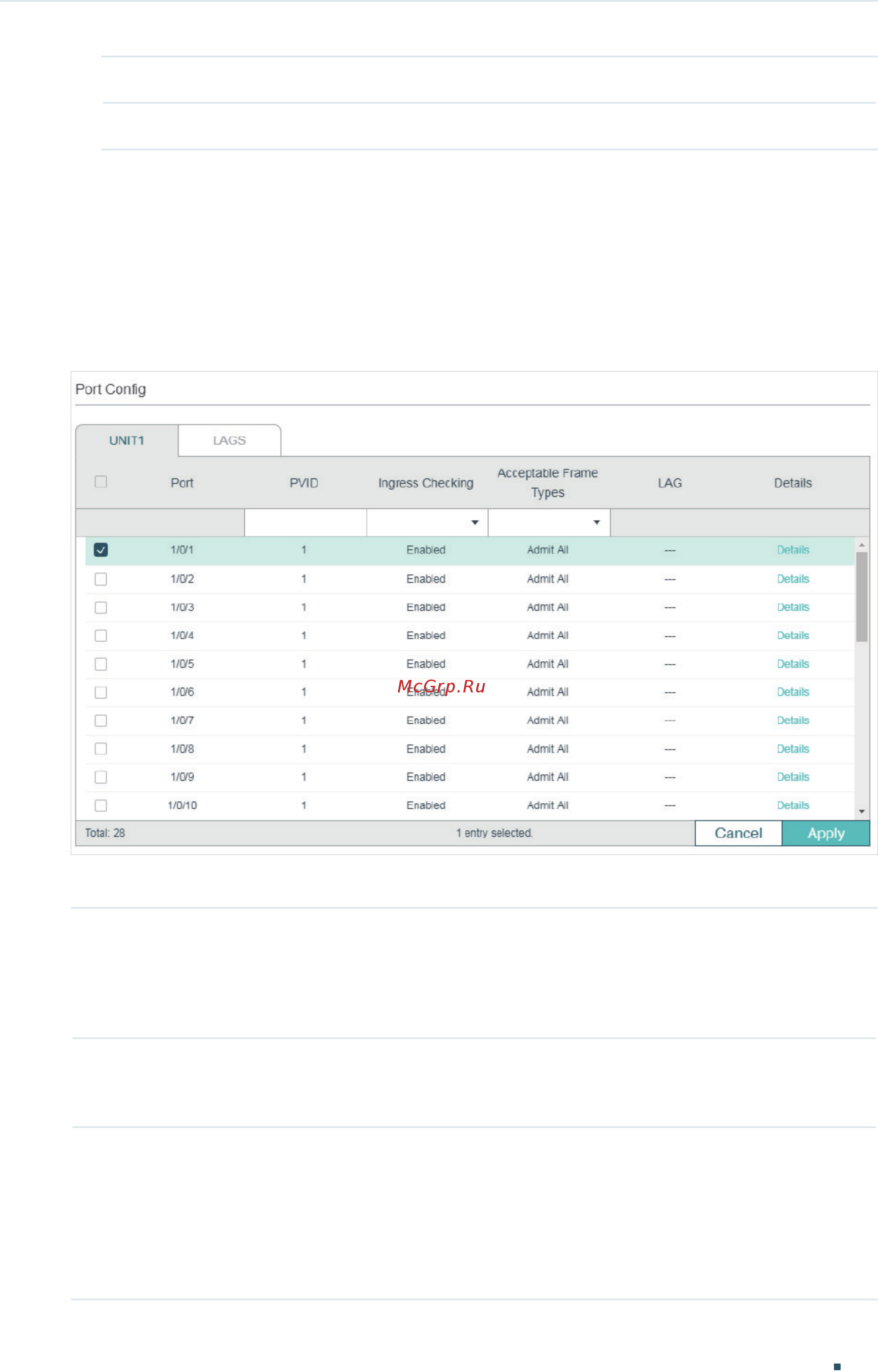 Tp-Link T1600G-52TS V4 [164/958] Configuring port parameters for 802 q vlan