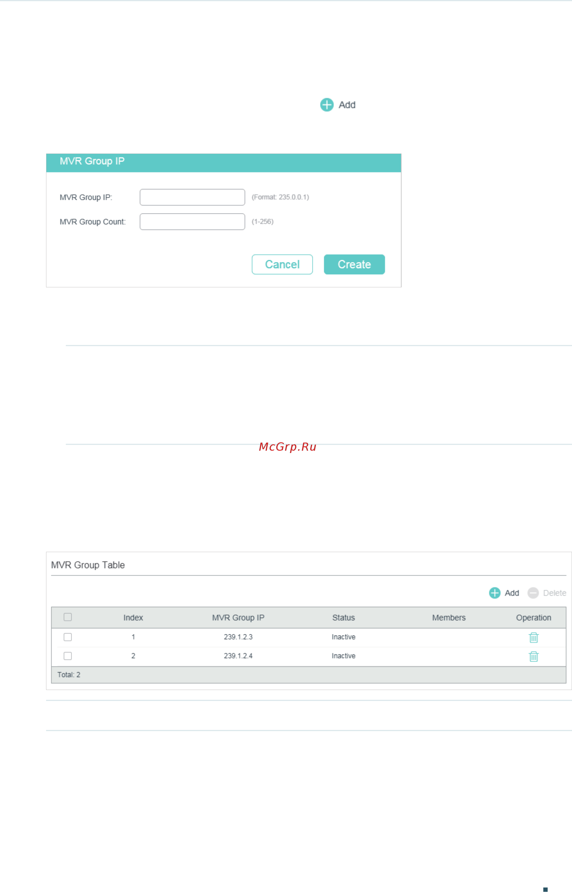 Tp-Link T1600G-52TS V4 [269/958] Adding multicast groups to mvr