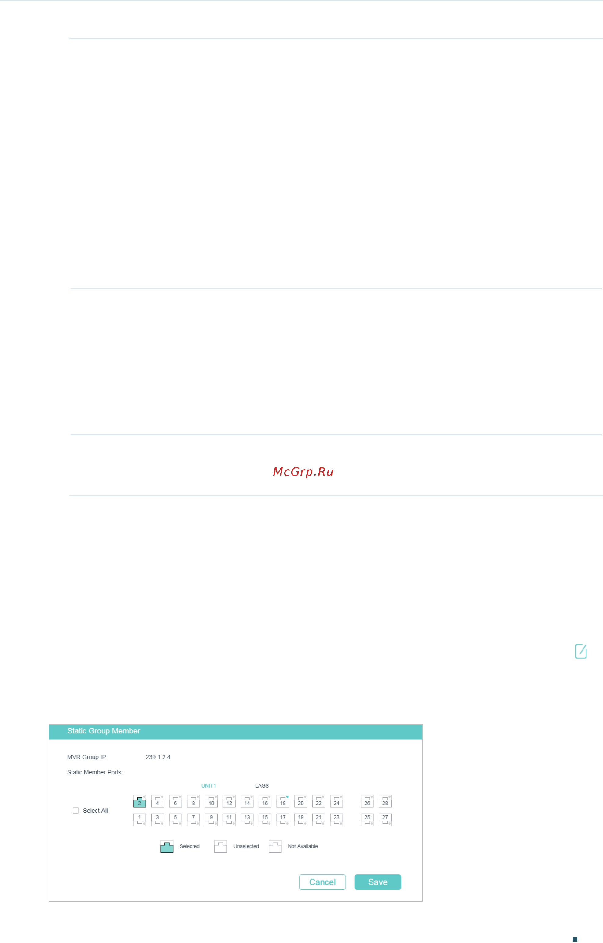Tp-Link T1600G-52TS V4 [271/958] Optional adding ports to mvr groups statically