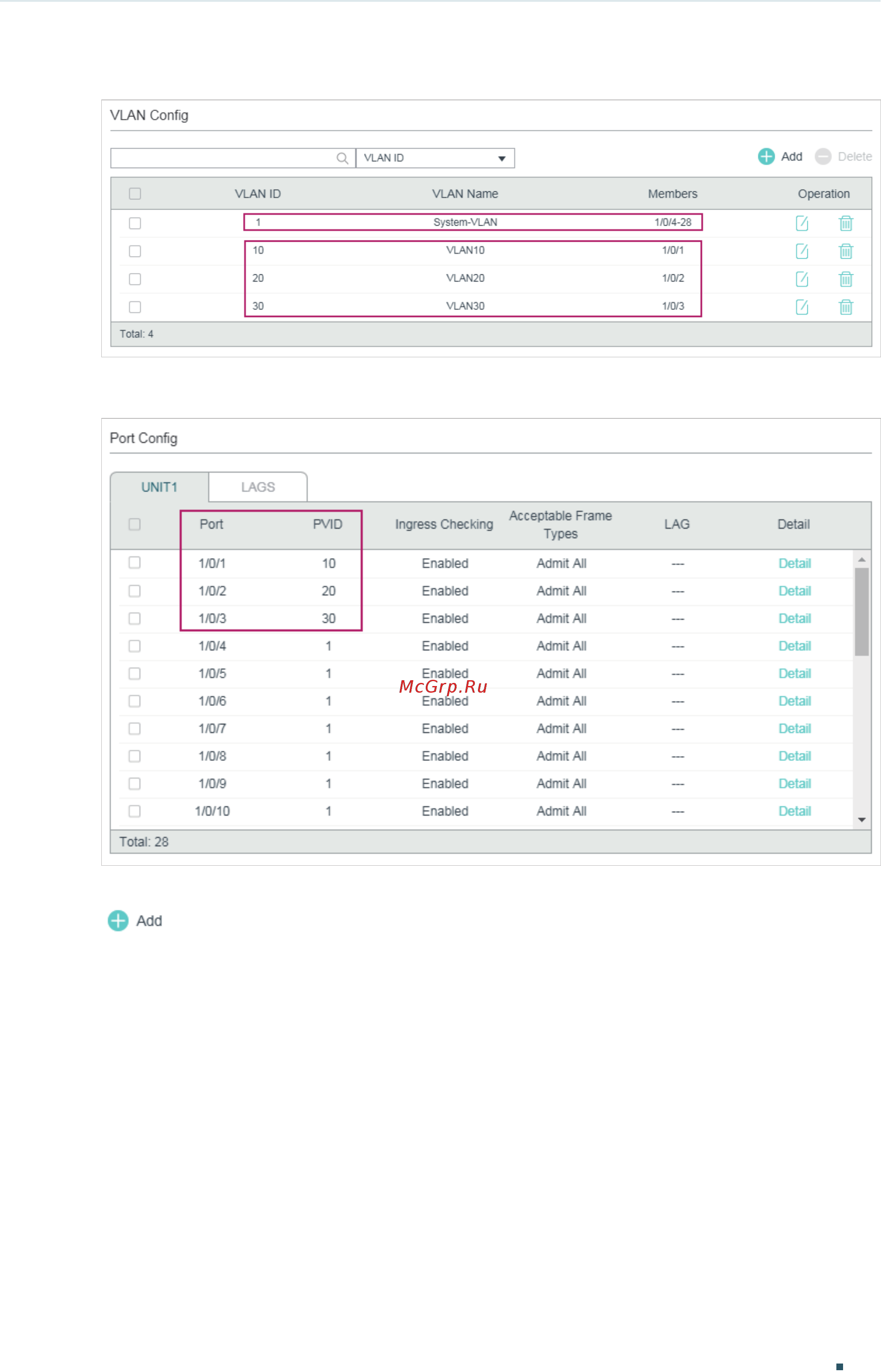 Tp-Link T1600G-52TS V4 [300/958] To load the following page create vlan 40 and add port 1 0 4 to the vlan as tagged port