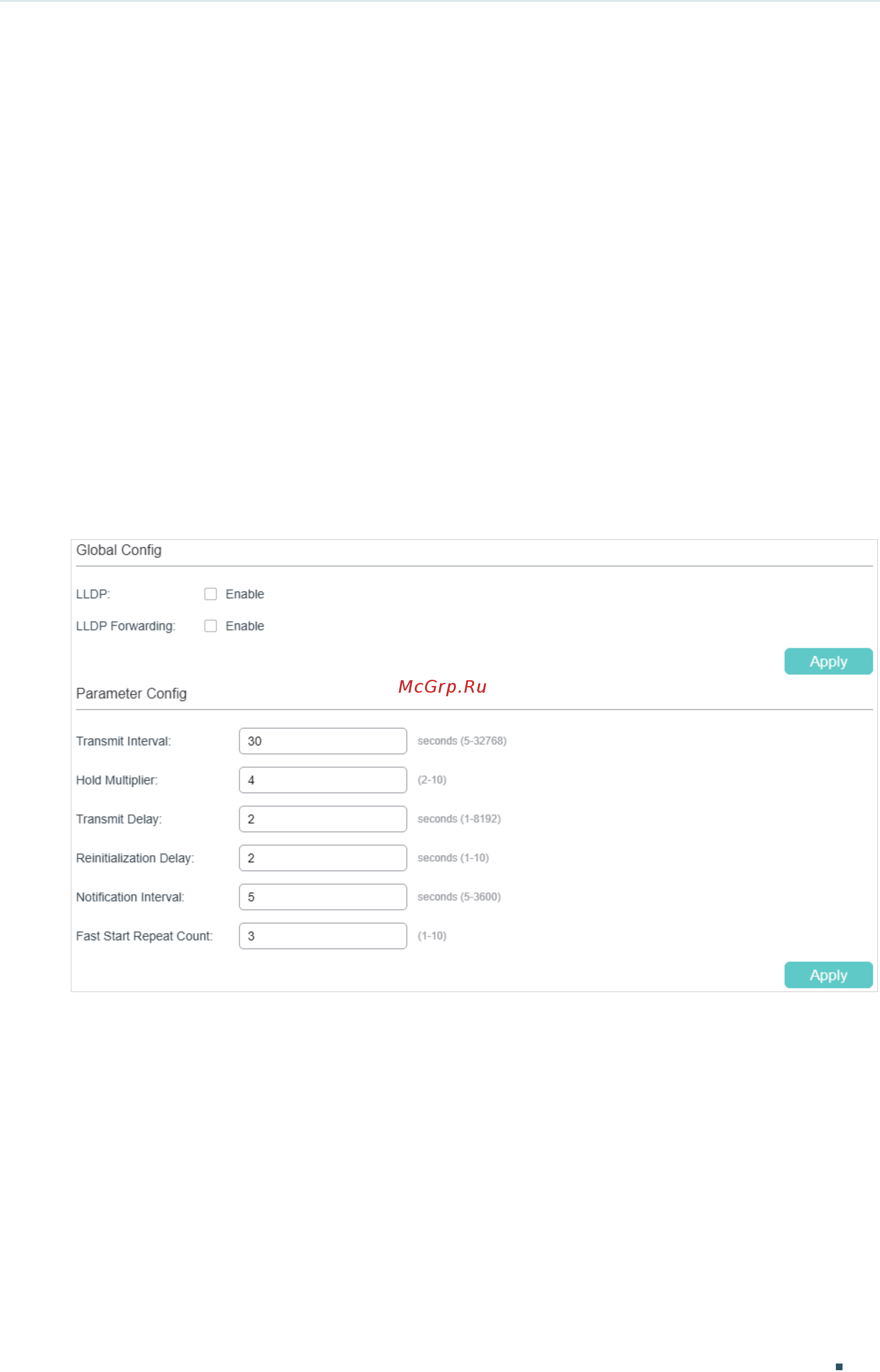 Tp-Link T1600G-52TS V4 [383/958] Configuring lldp globally