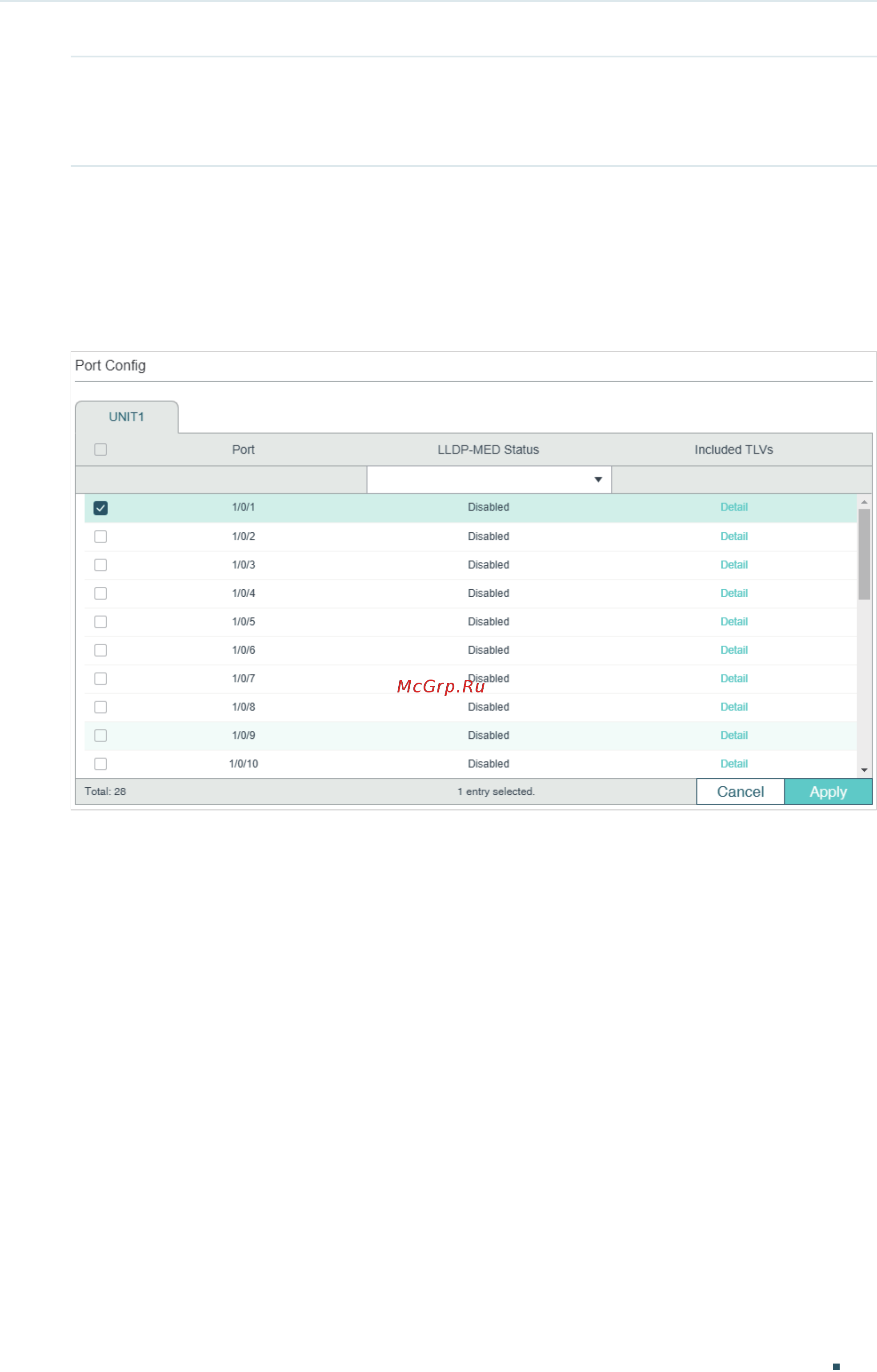 Tp-Link T1600G-28TS V3 [392/958] Configuring lldp med for ports