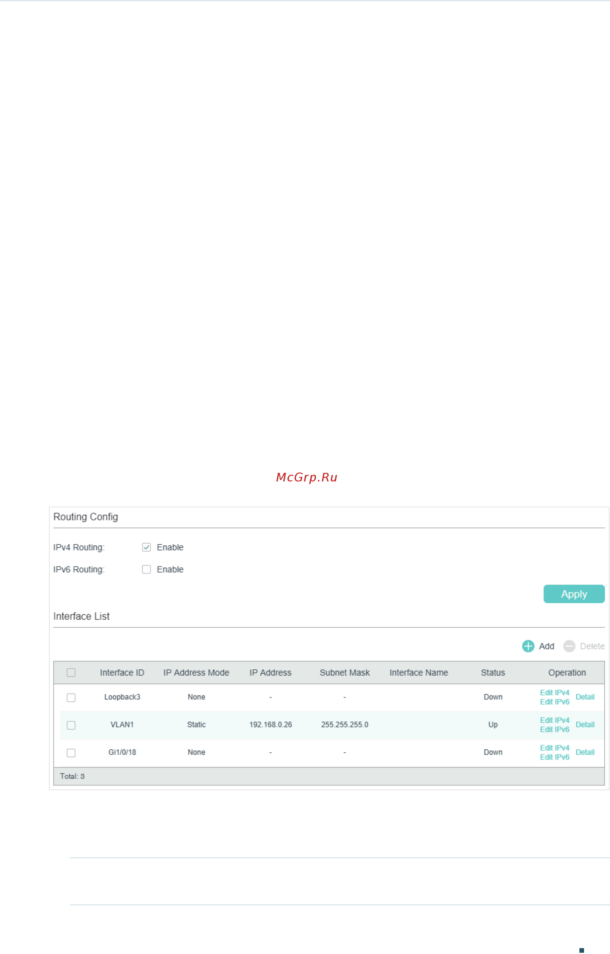 Tp-Link T1600G-52TS V4 [424/958] Layer 3 interface configurations