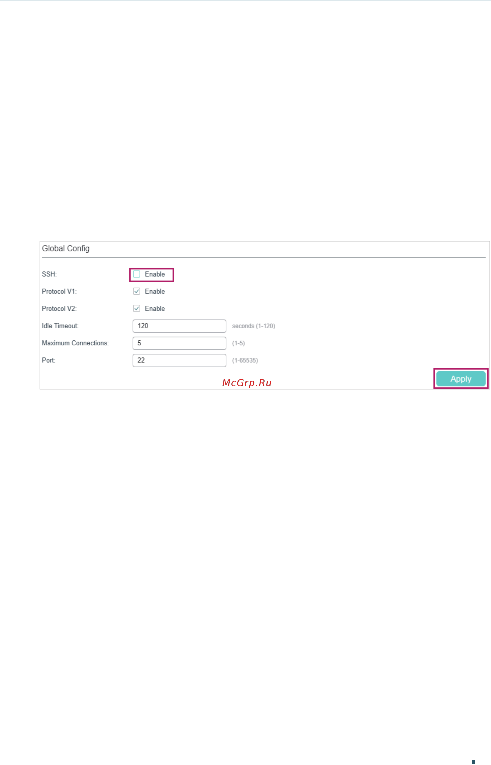Tp-Link T1600G-52TS V4 [43/958] Disable ssh login