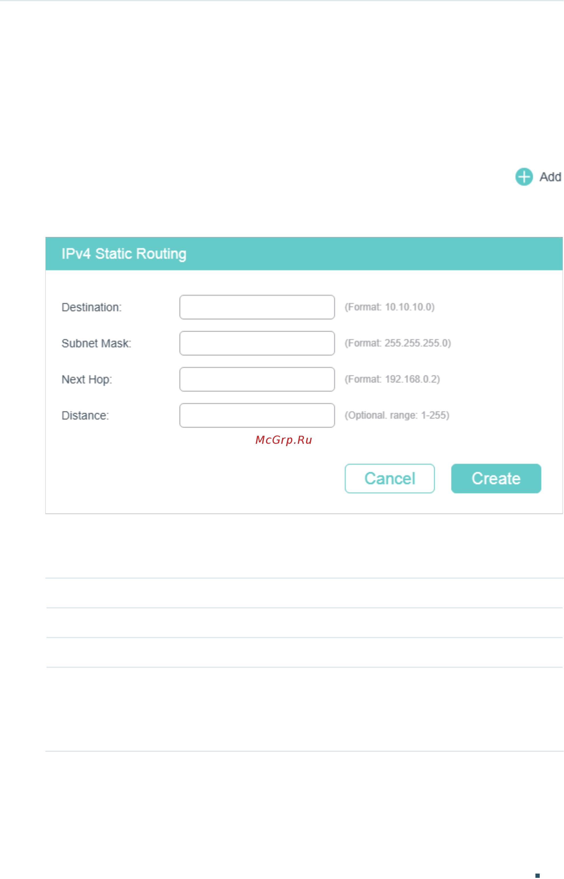 Tp-Link T1600G-52TS V4 [443/958] Ipv4 static routing configuration