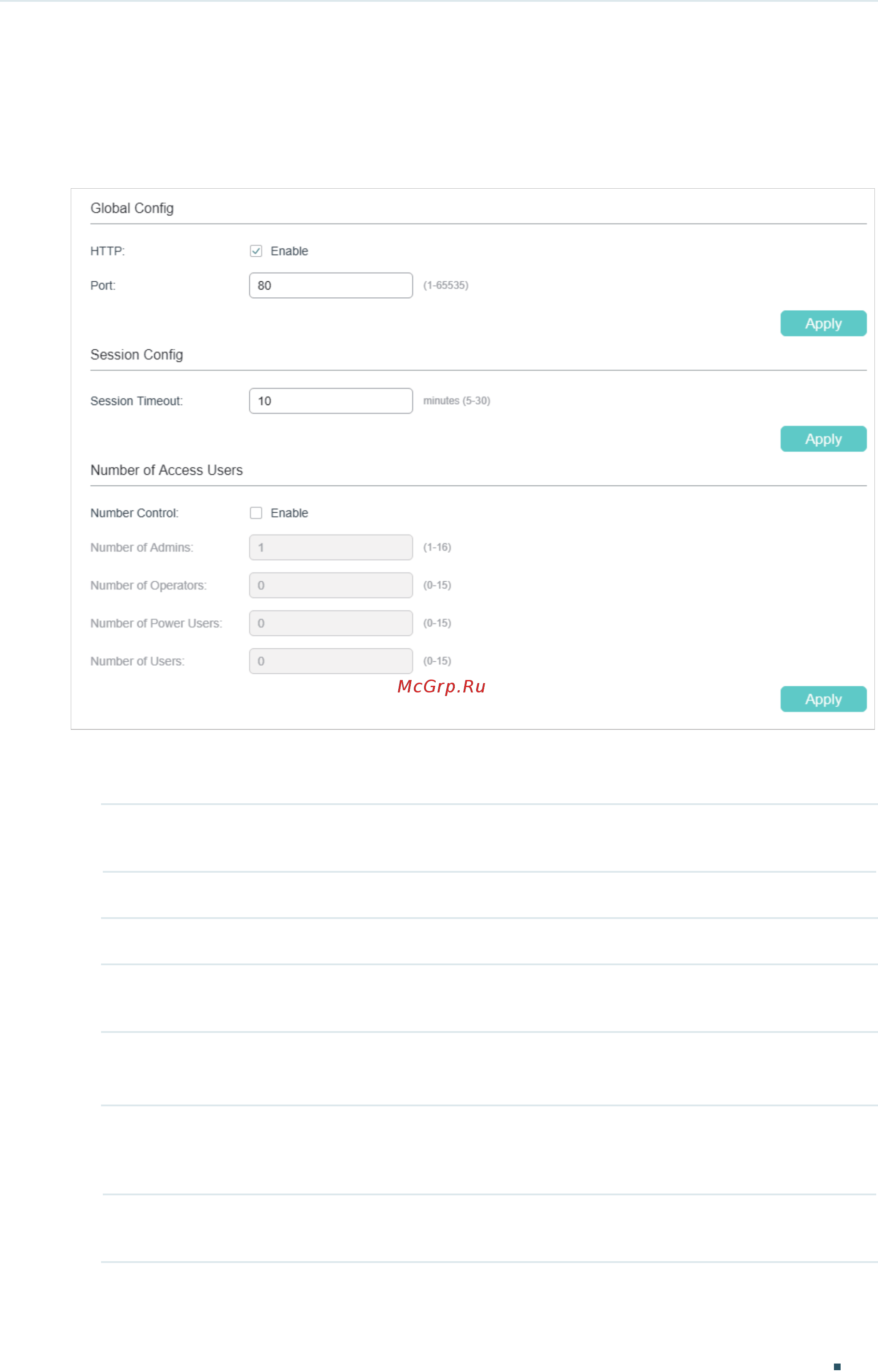 Tp-Link T1600G-52TS V4 [614/958] Configuring the http function