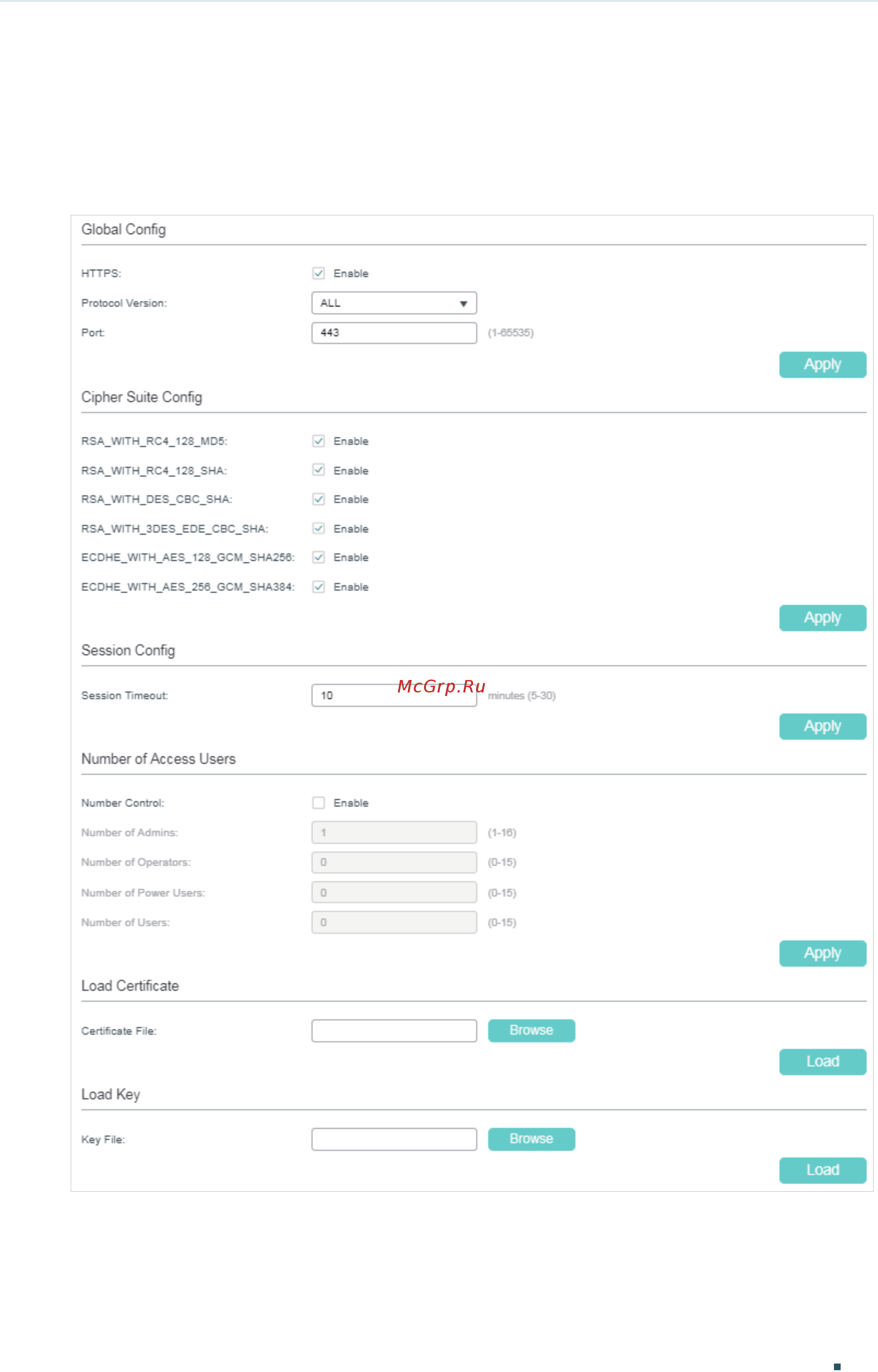 Tp-Link T1600G-52TS V4 [616/958] Configuring the https function