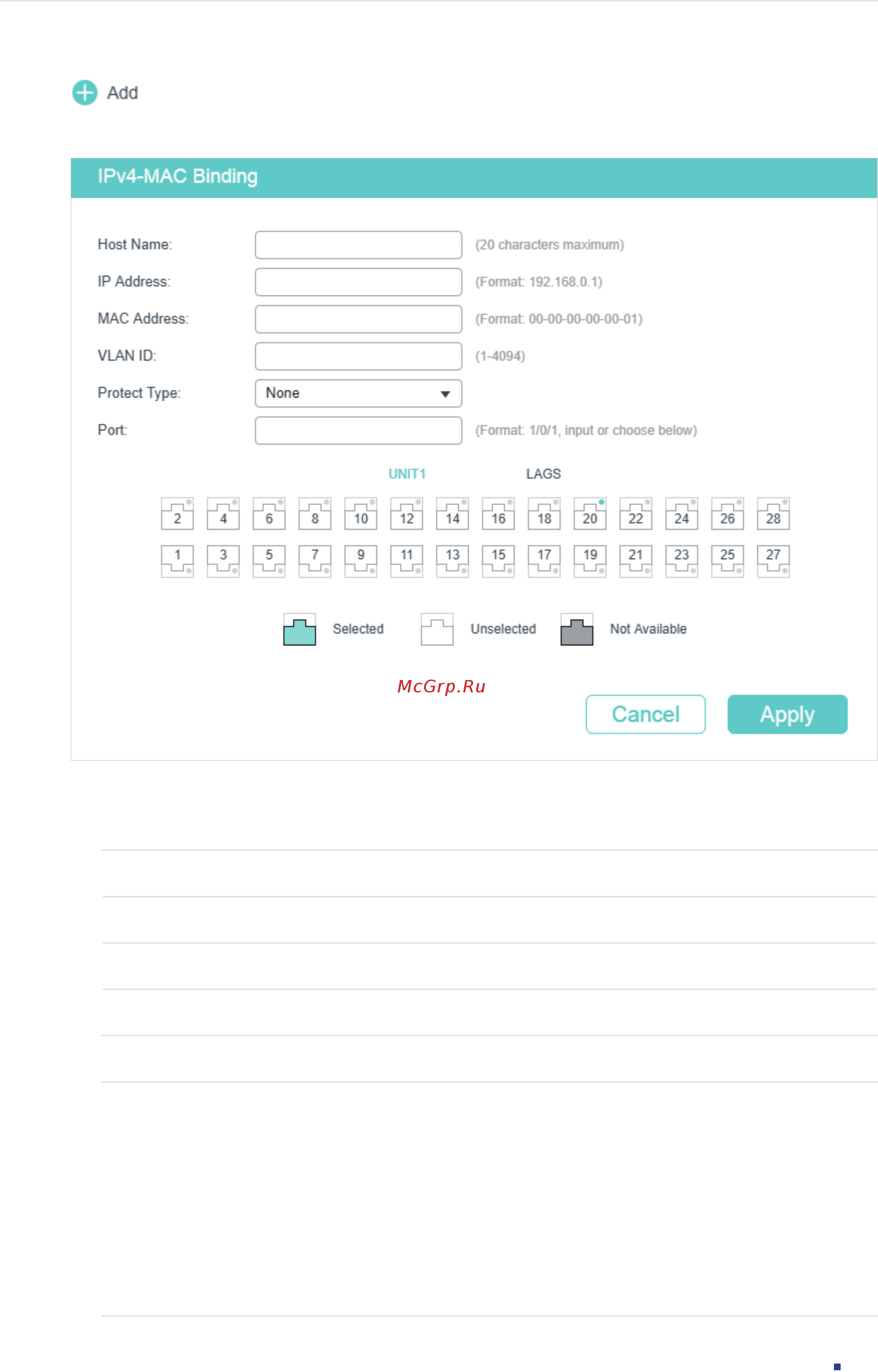 Tp-Link T1600G-28PS V3 [754/958] Enter the following information to specify a host