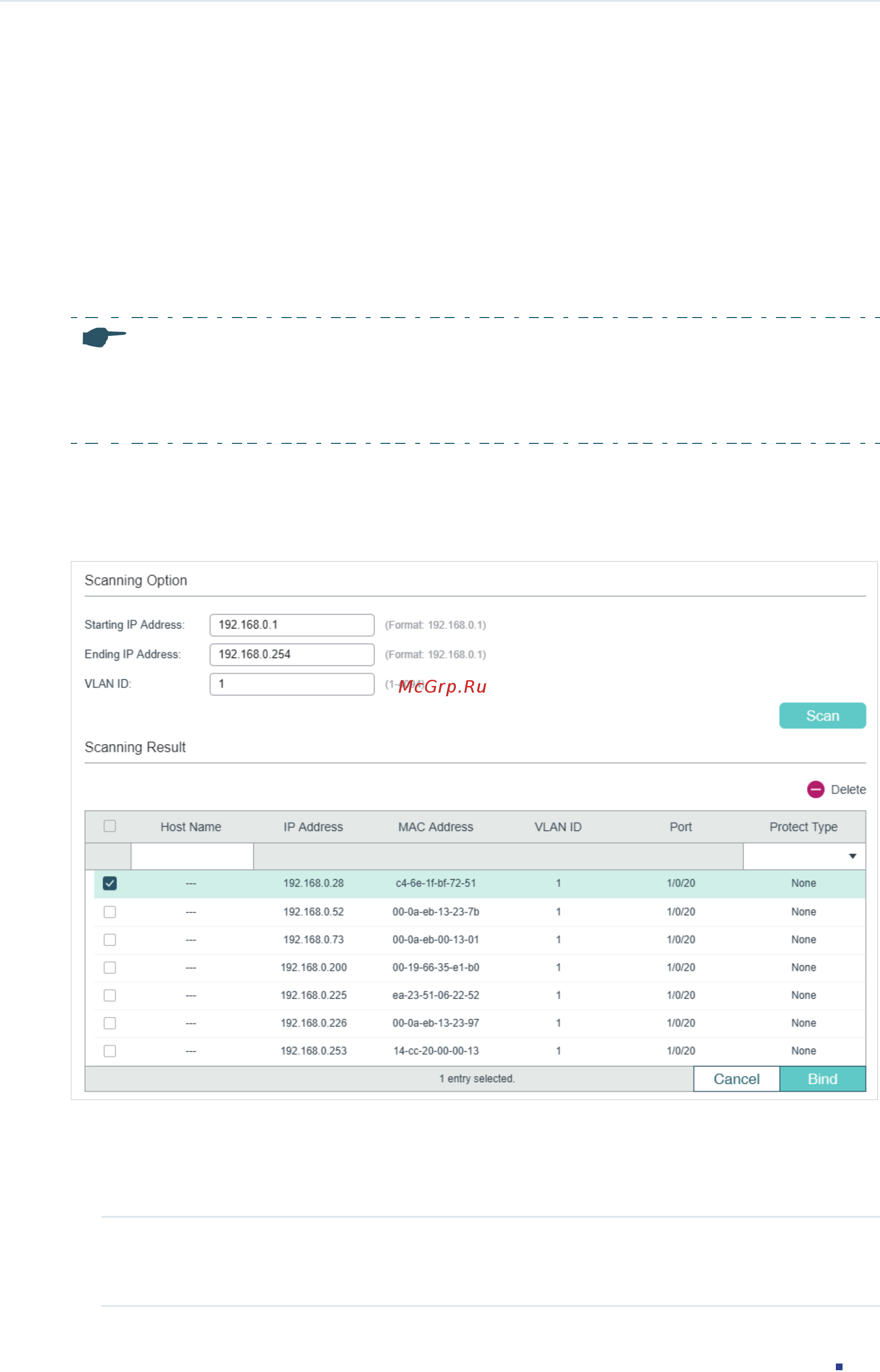 Tp-Link T1600G-52PS V4 [755/958] Binding entries via arp scanning