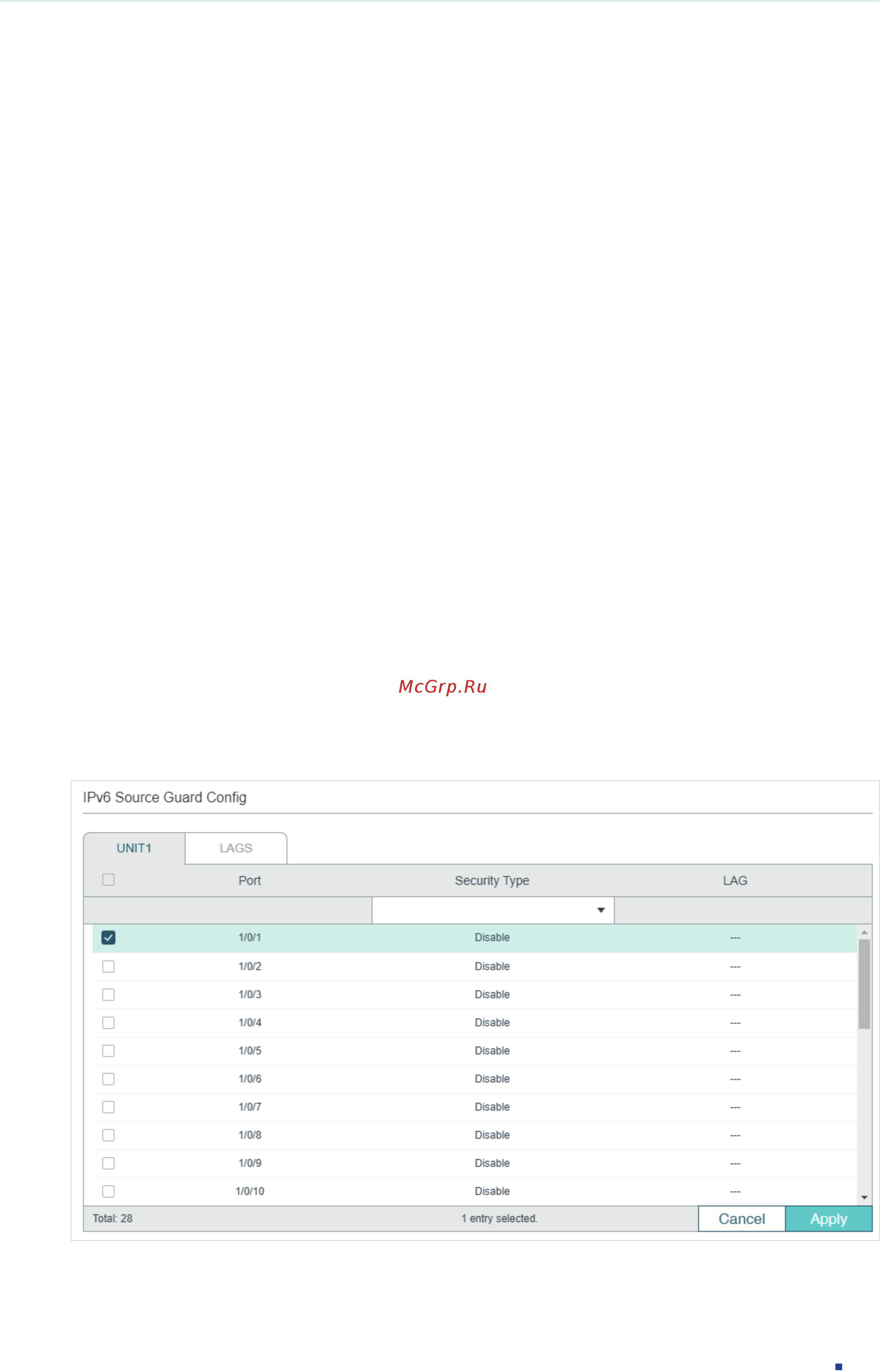 Tp-Link T1600G-52TS V4 [803/958] Ipv6 source guard configuration