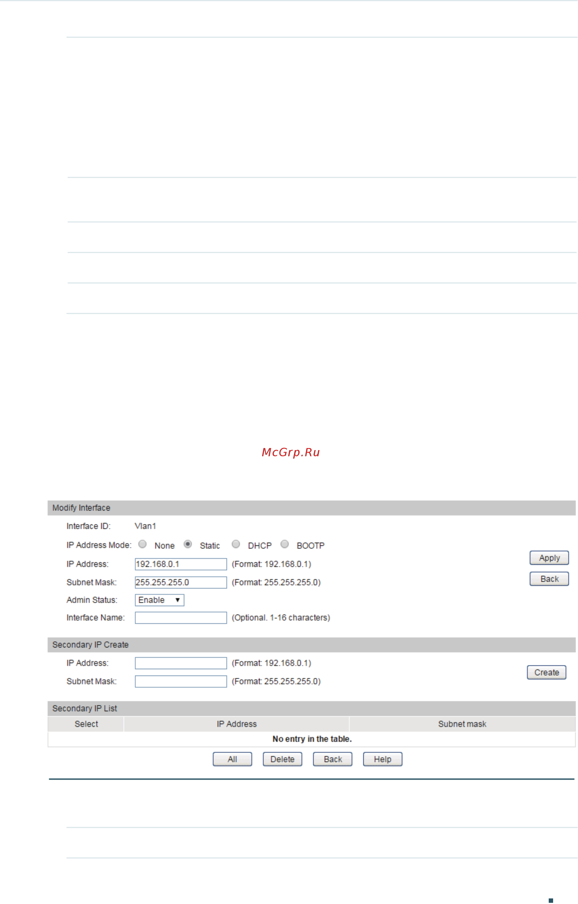 Tp-Link T1600G-28PS V2 [402/771] Configuring ipv4 parameters of the interface