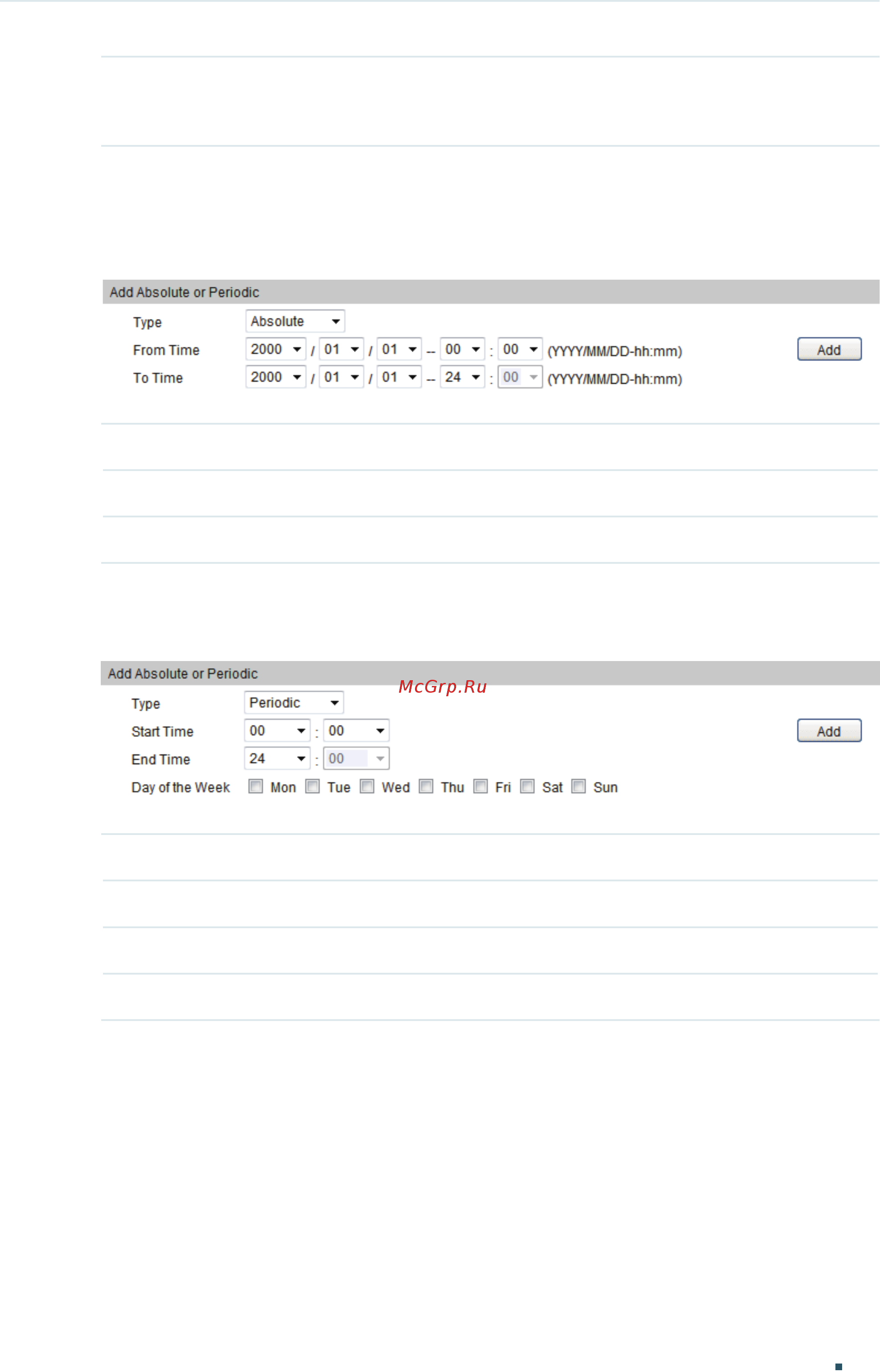Tp-Link T1600G-28PS V2 [521/771] In the add absolute or periodic section specify the parameters and click add