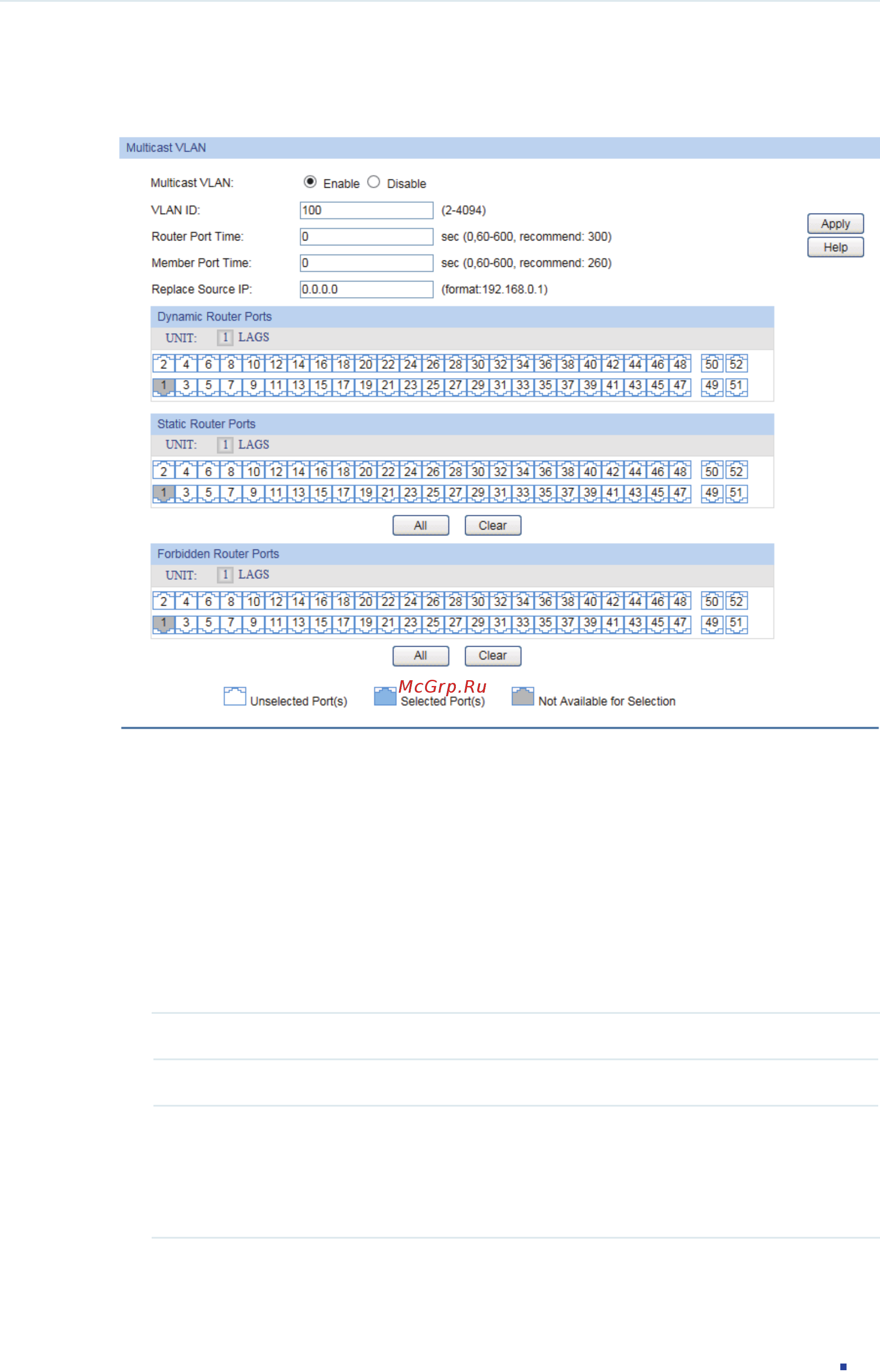 Tp-Link T1600G-52TS V1 [295/755] Creating multicast vlan and configuring basic settings