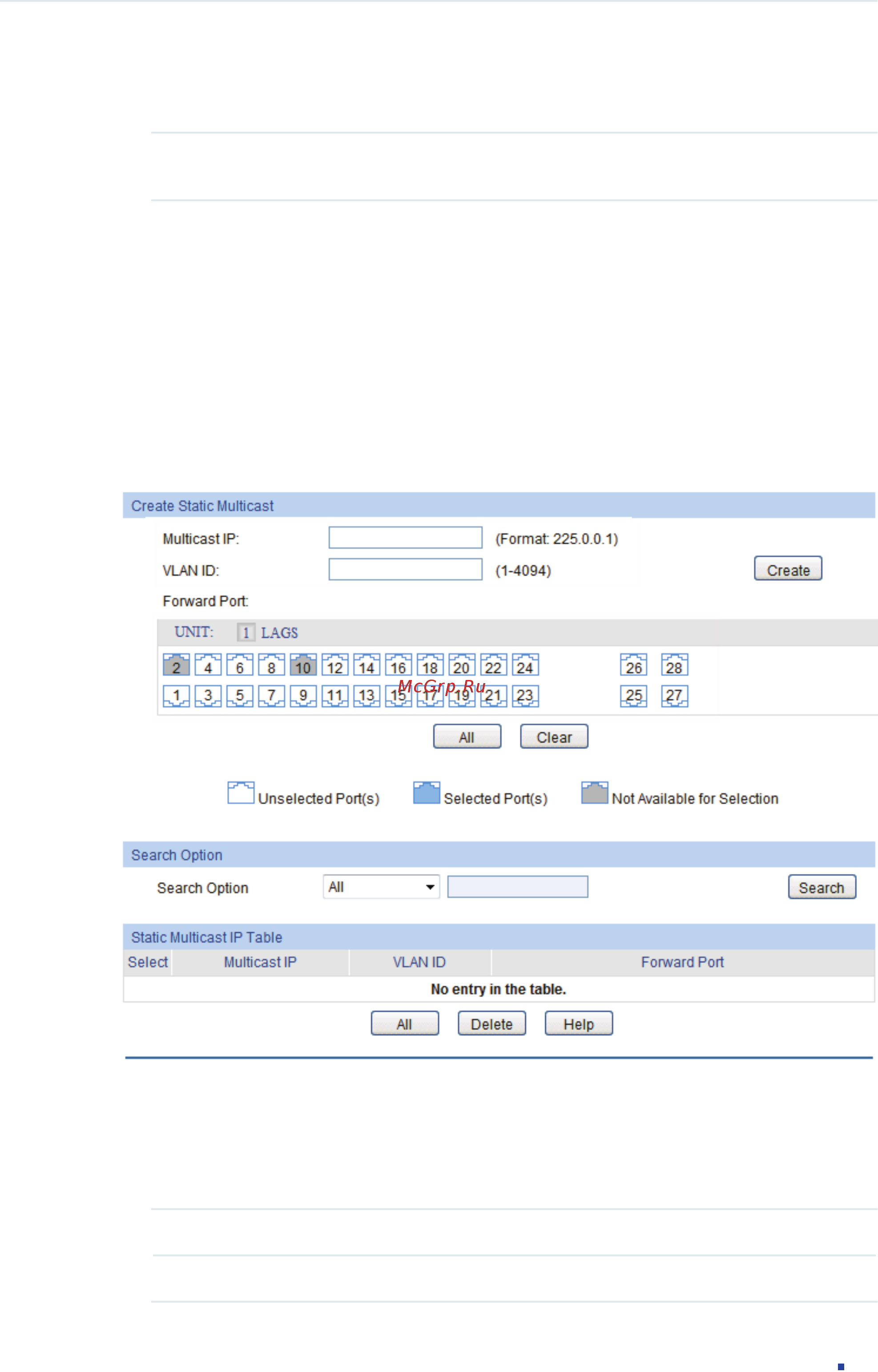 Tp-Link T1600G-52TS V1 [304/755] Configuring static member port
