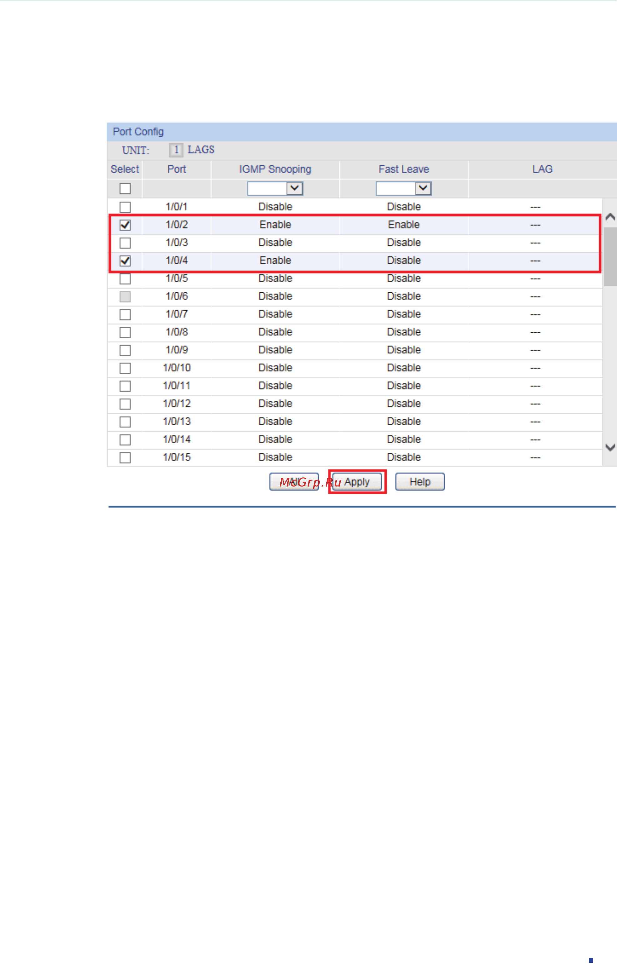 Tp-Link T1600G-52TS V1 [382/755] Port config to load the following page