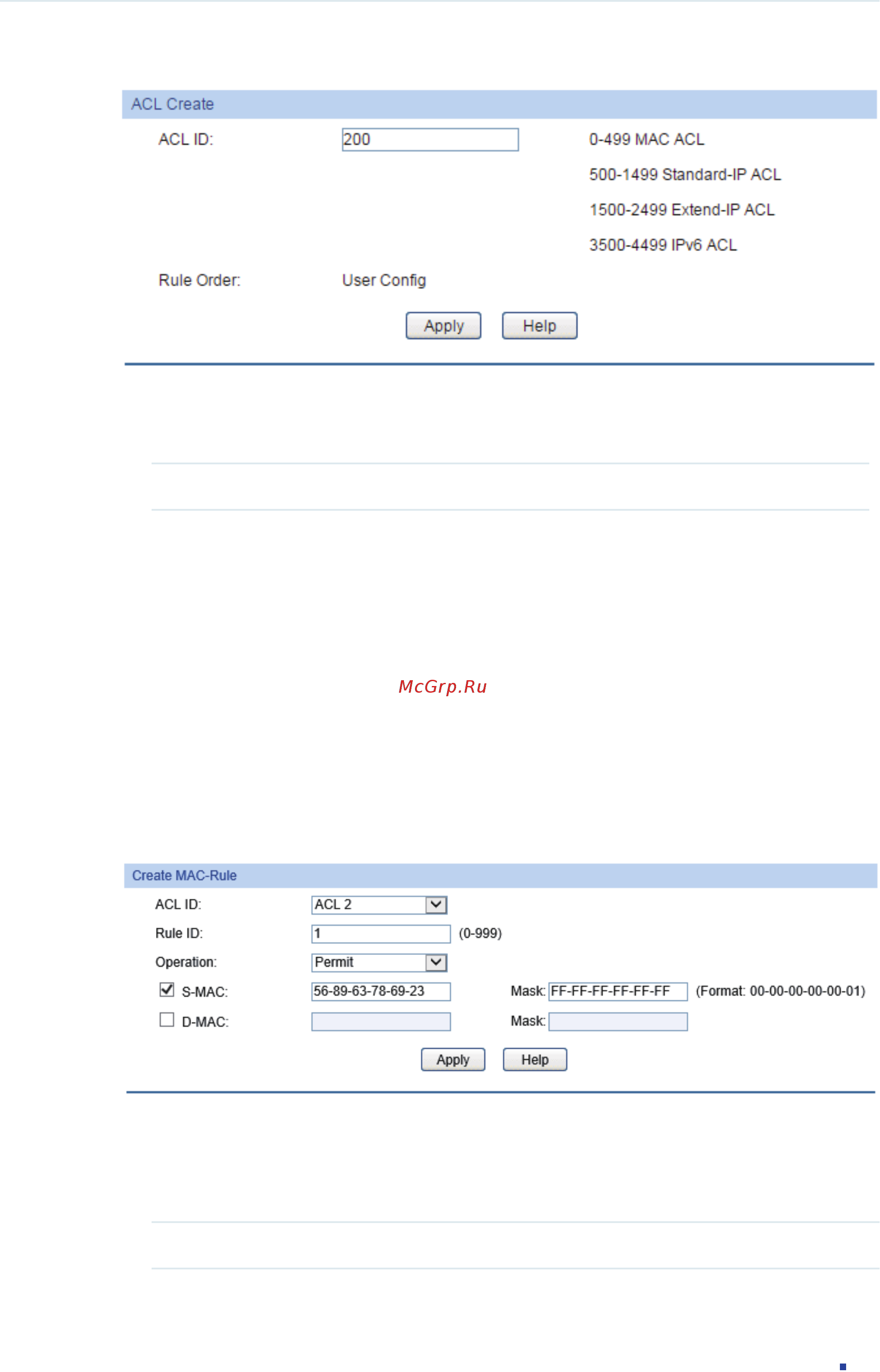 Tp-Link T1600G-52TS V1 [518/755] Configuring acl rules