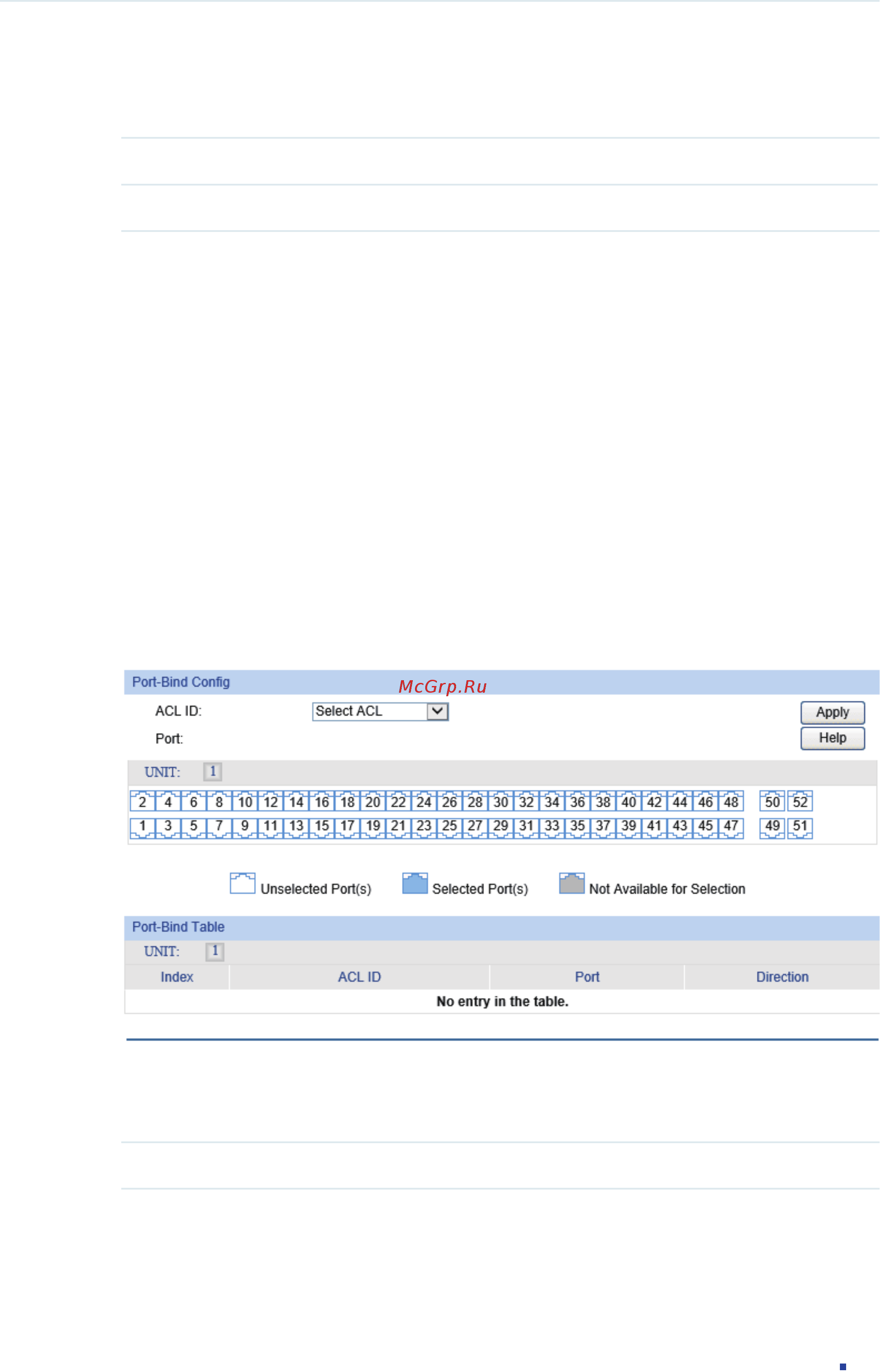 Tp-Link T1600G-52TS V1 [524/755] Configuring the acl binding and policy binding