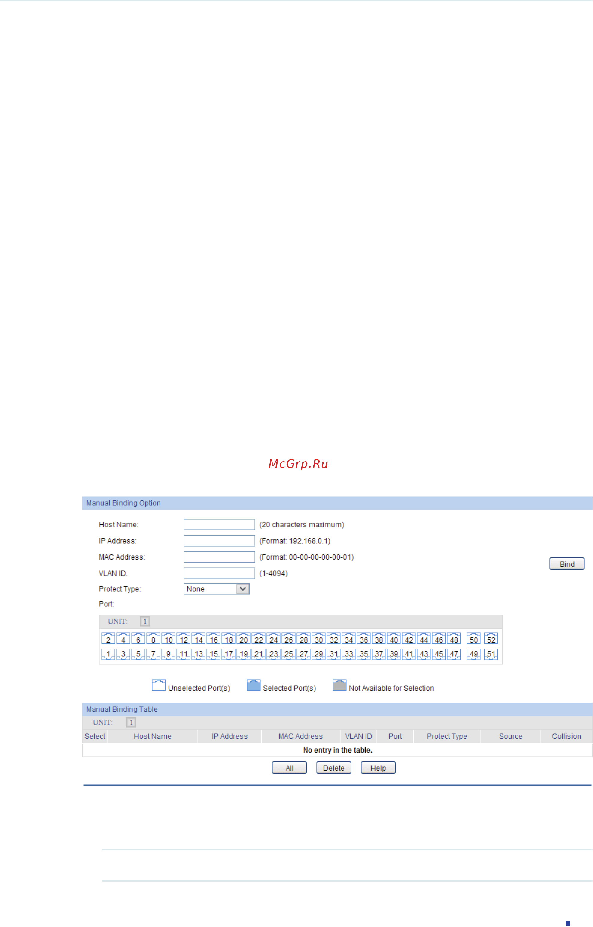 Tp-Link T1600G-52TS V1 [551/755] Ip mac binding configurations