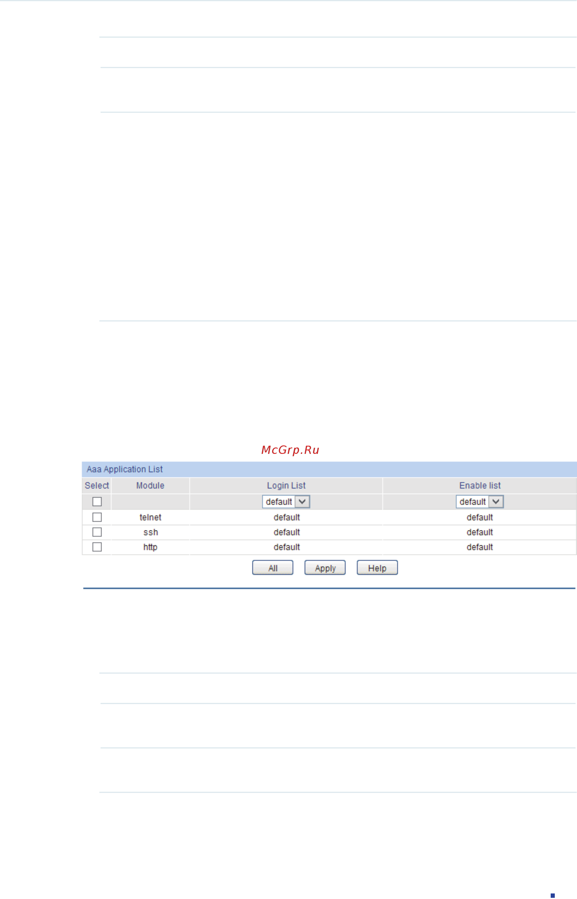 Tp-Link T1600G-52TS V1 [594/755] Configuring the aaa application list