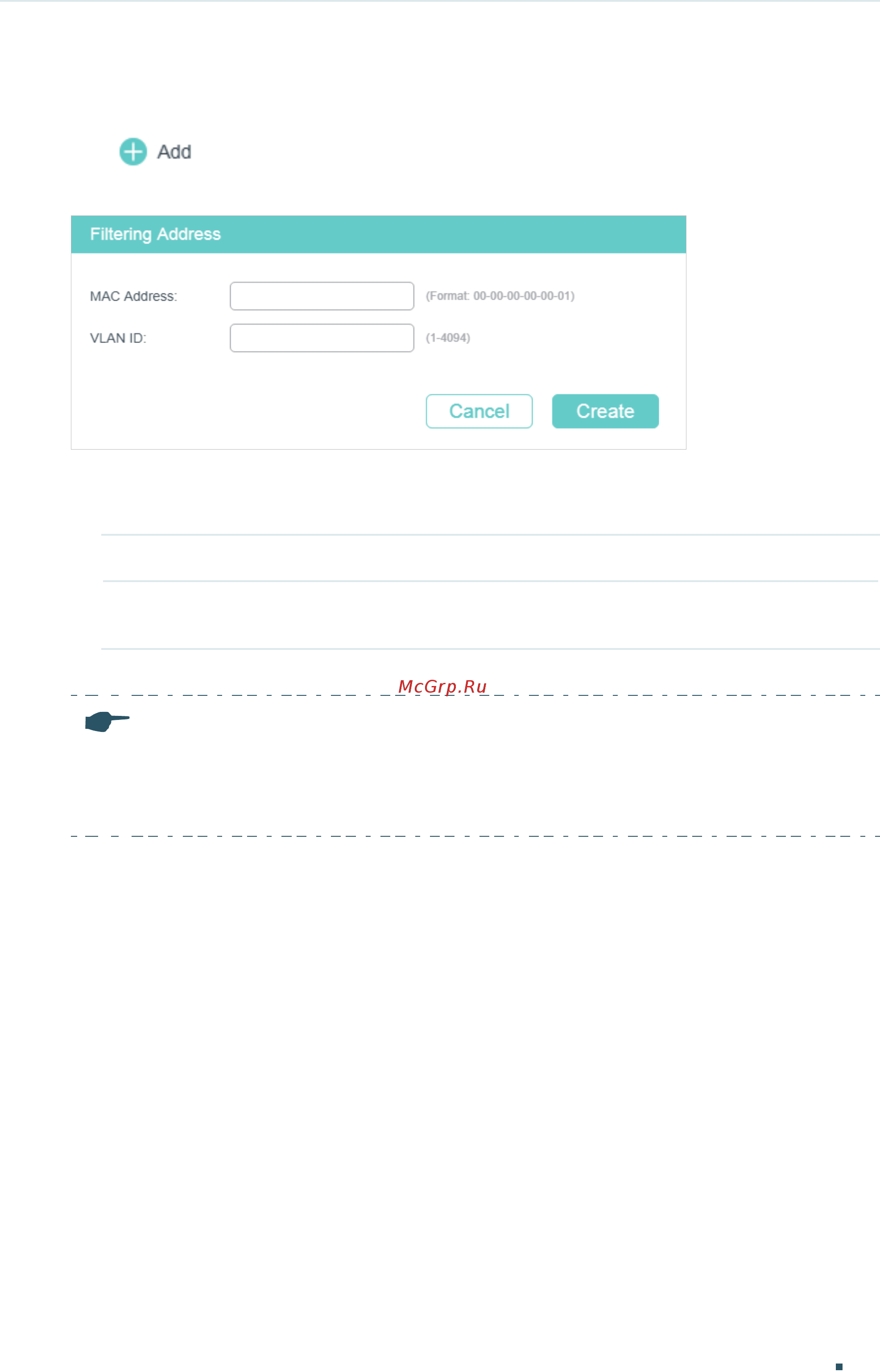 Tp-Link T1700X-16TS V3 [135/916] Adding mac filtering address entries