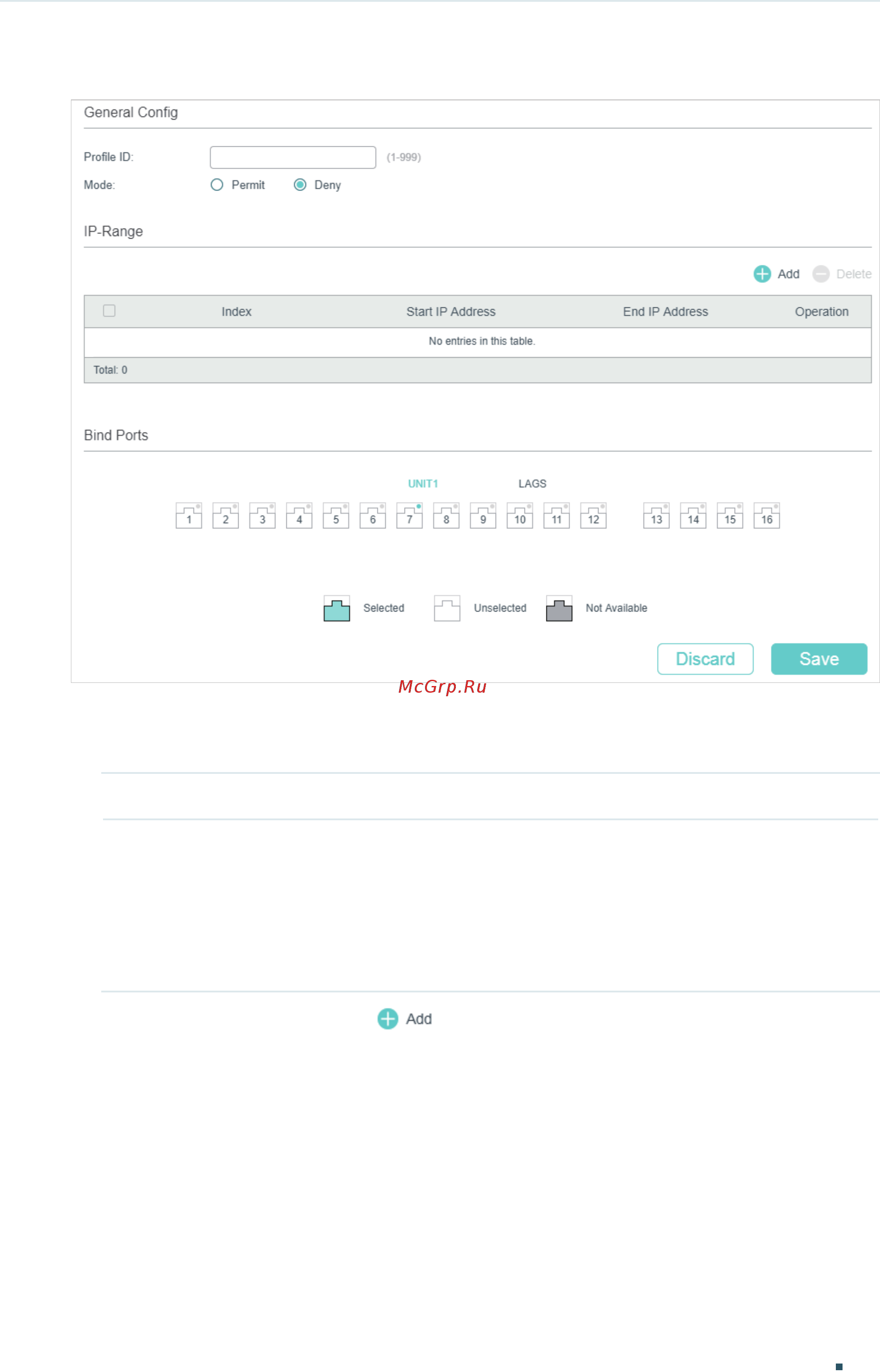 Tp-Link T1700X-16TS V3 [252/916] In the general config section specify the profile id and mode