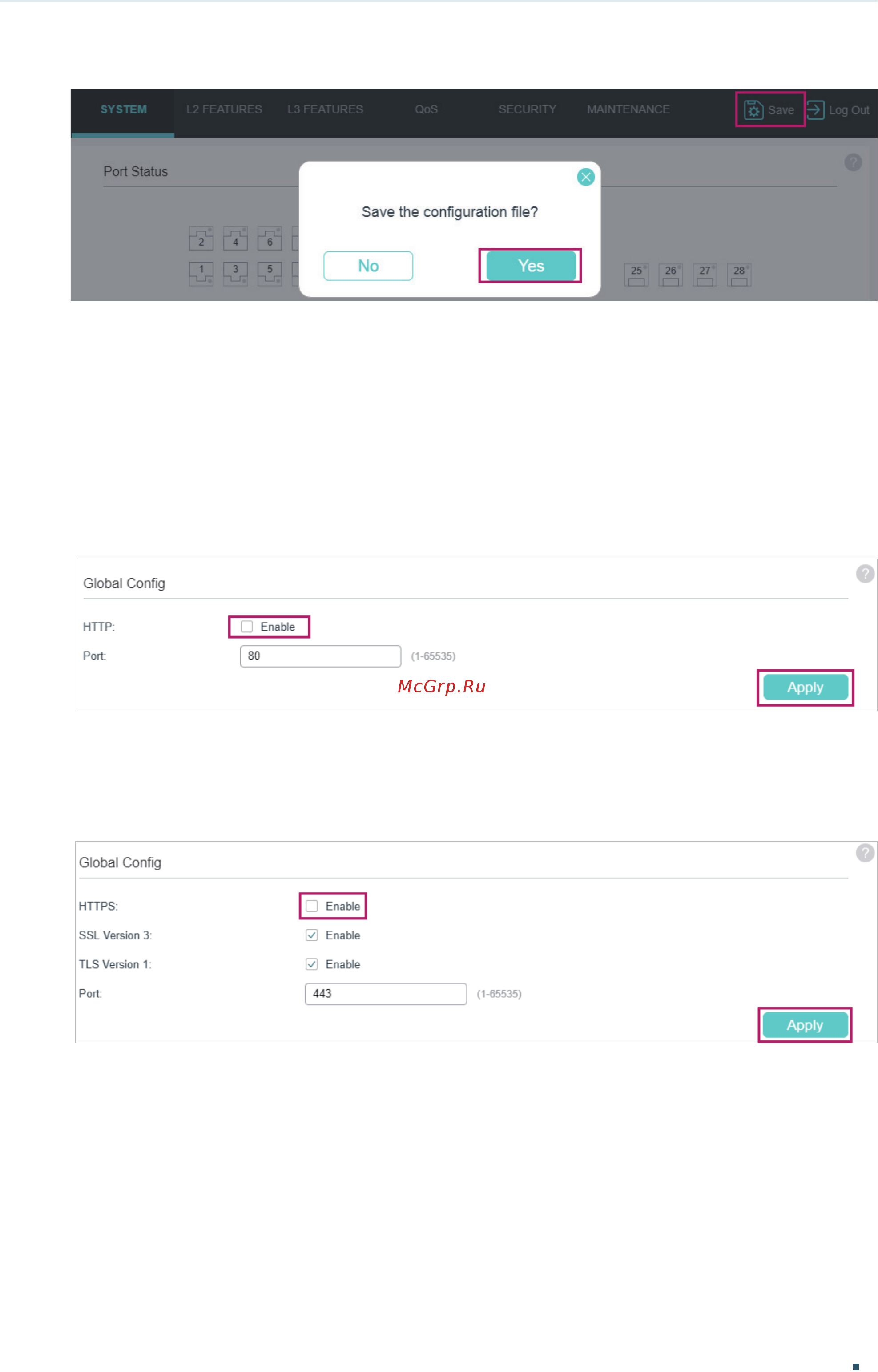 Tp-Link T1700X-16TS V3 [32/916] Disable the web server