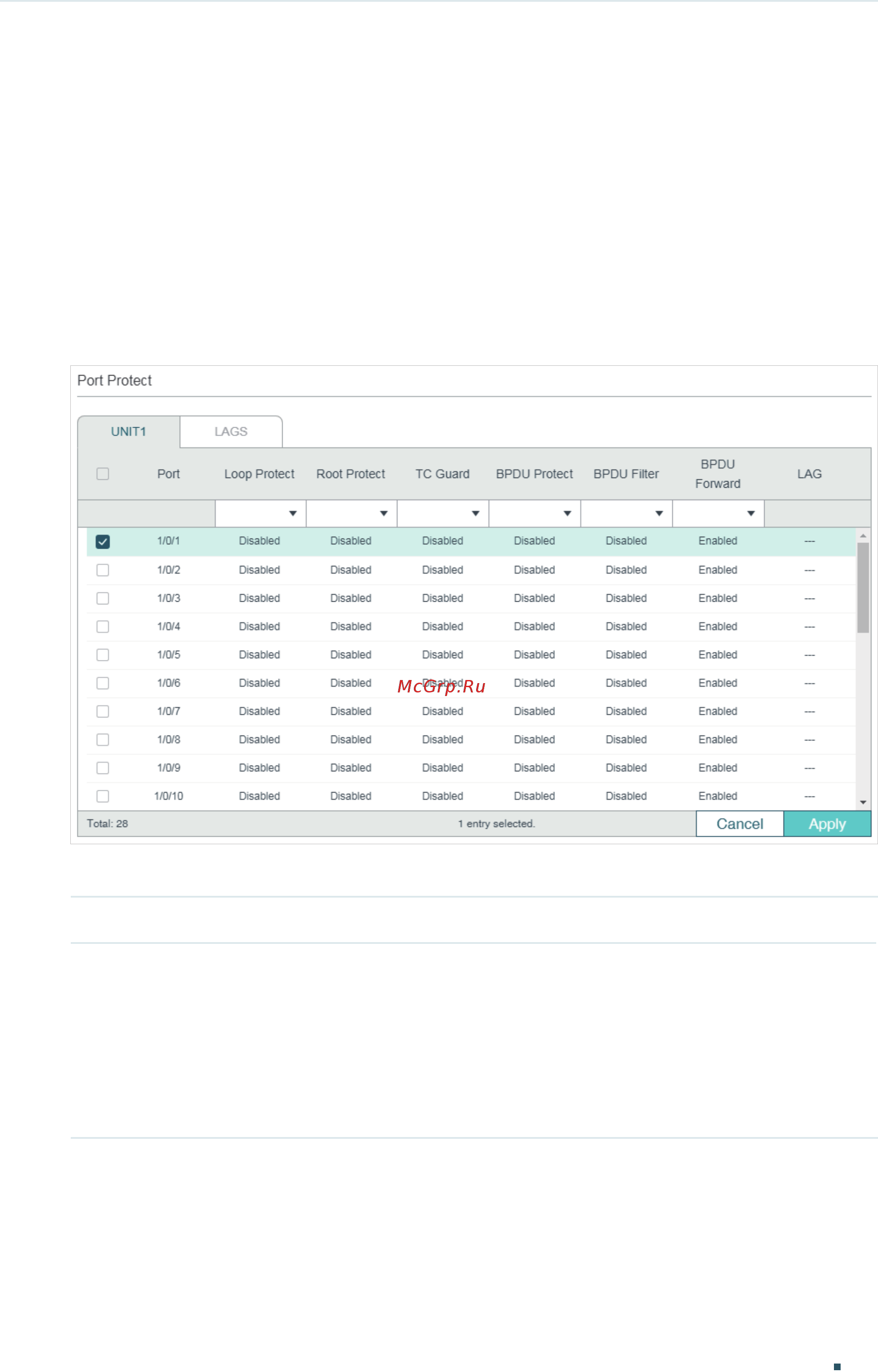 Tp-Link T1700X-16TS V3 [334/916] Stp security configurations