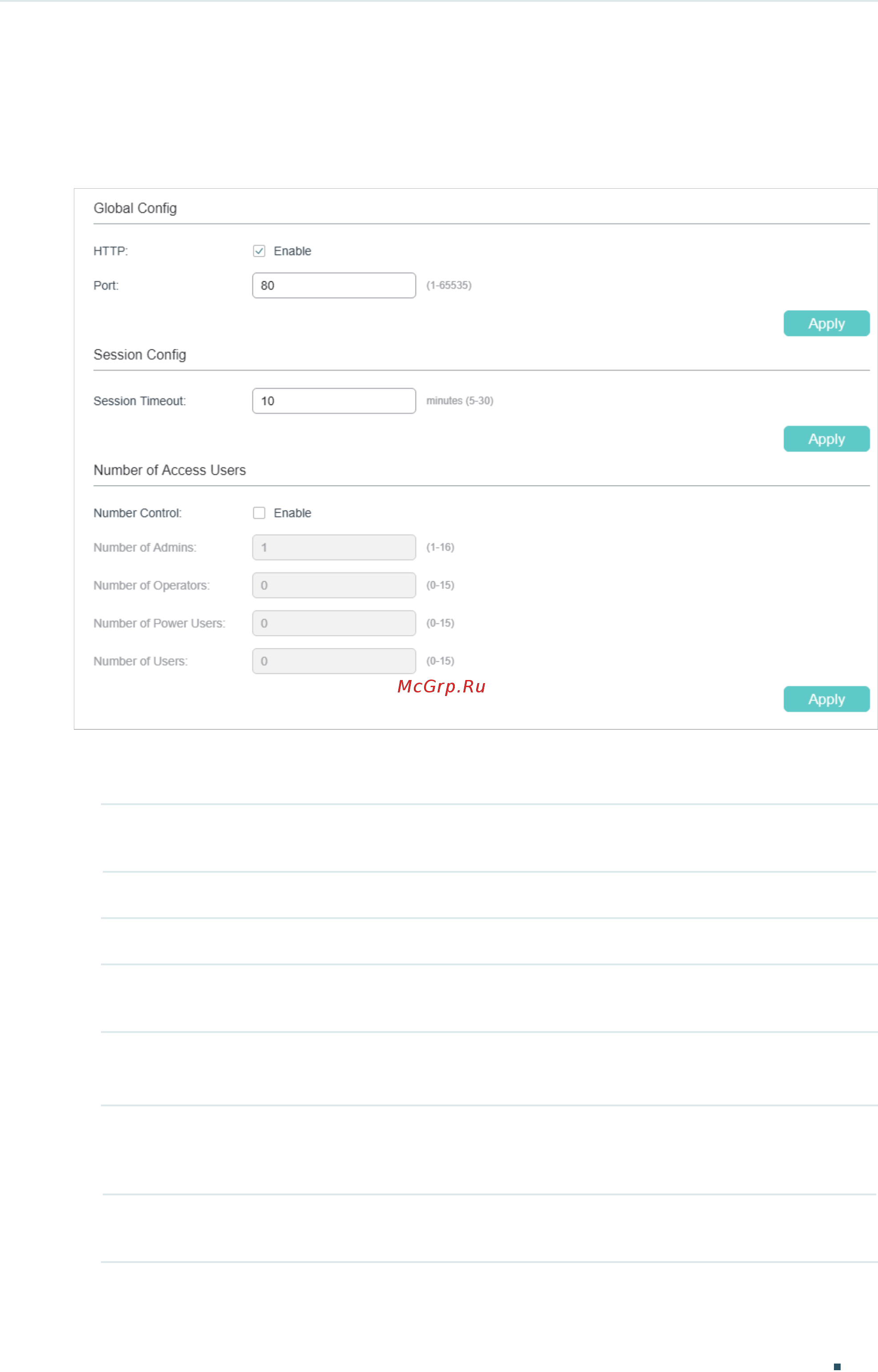 Tp-Link T1700X-16TS V3 [572/916] Configuring the http function