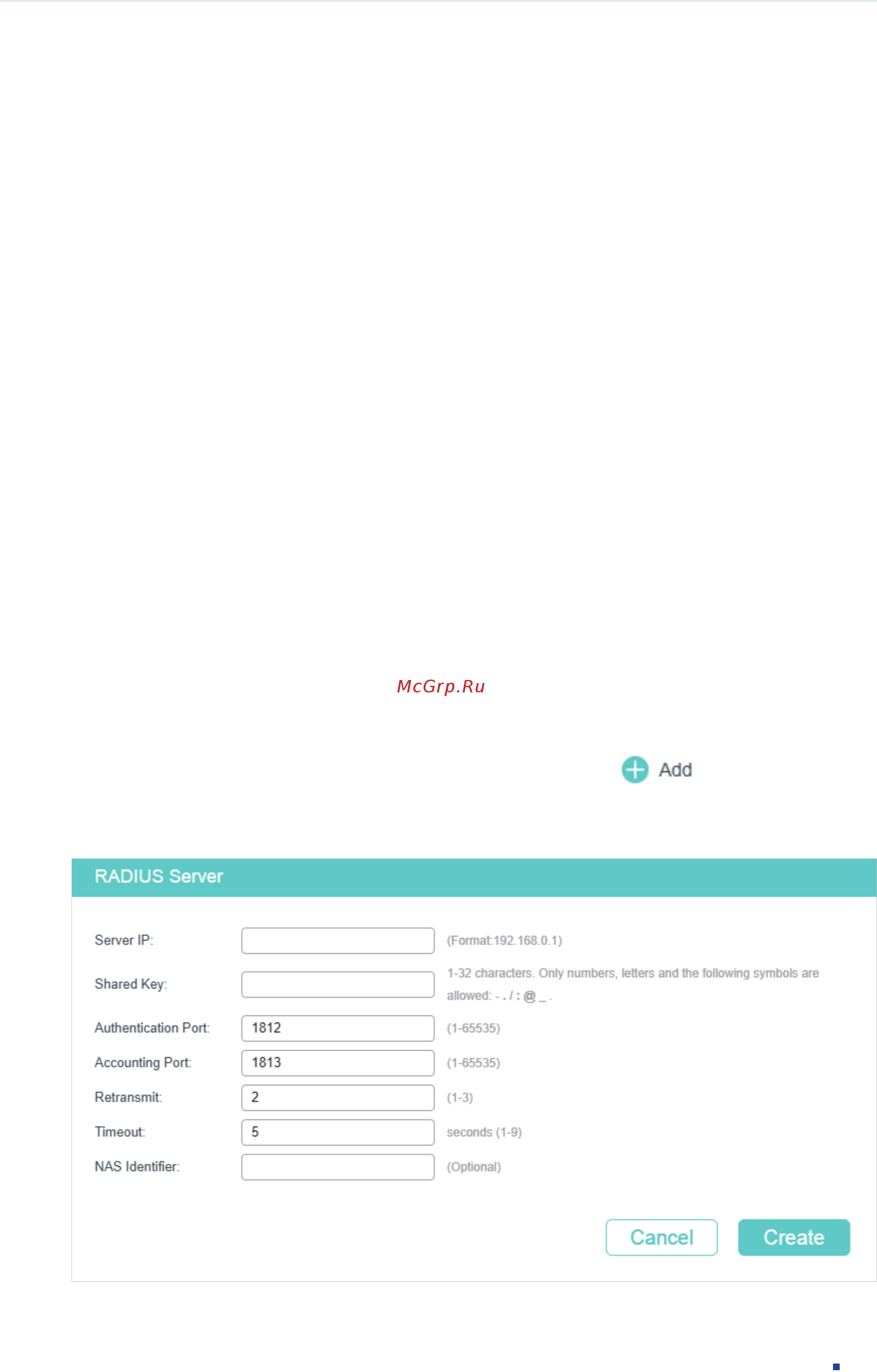 Tp-Link T1700X-16TS V3 [620/916] Configuring the radius server
