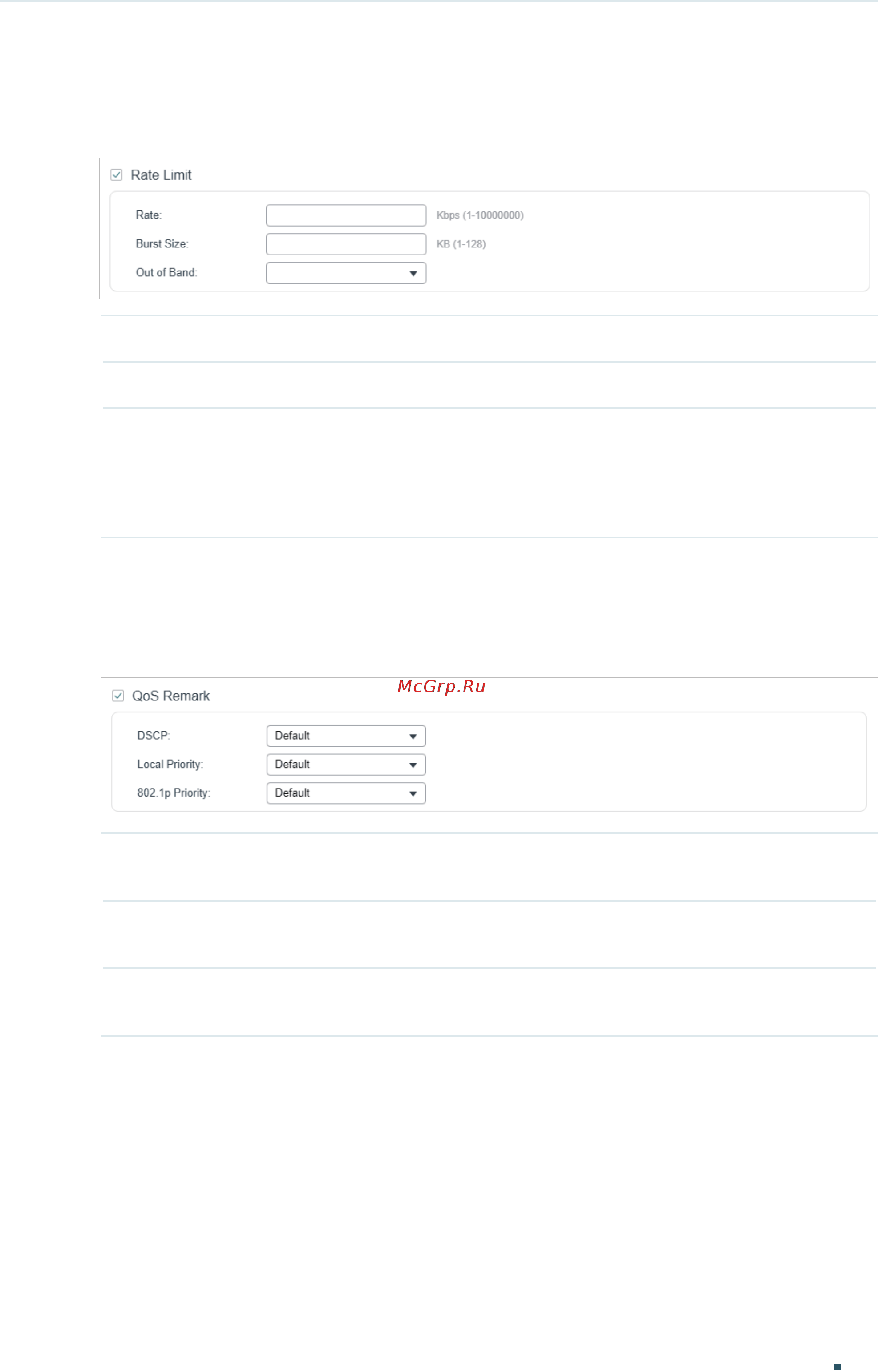 Tp-Link T1700X-16TS V3 [664/916] In the policy section enable or disable the rate limit feature for the matched packets with this option enabled configure the related parameters