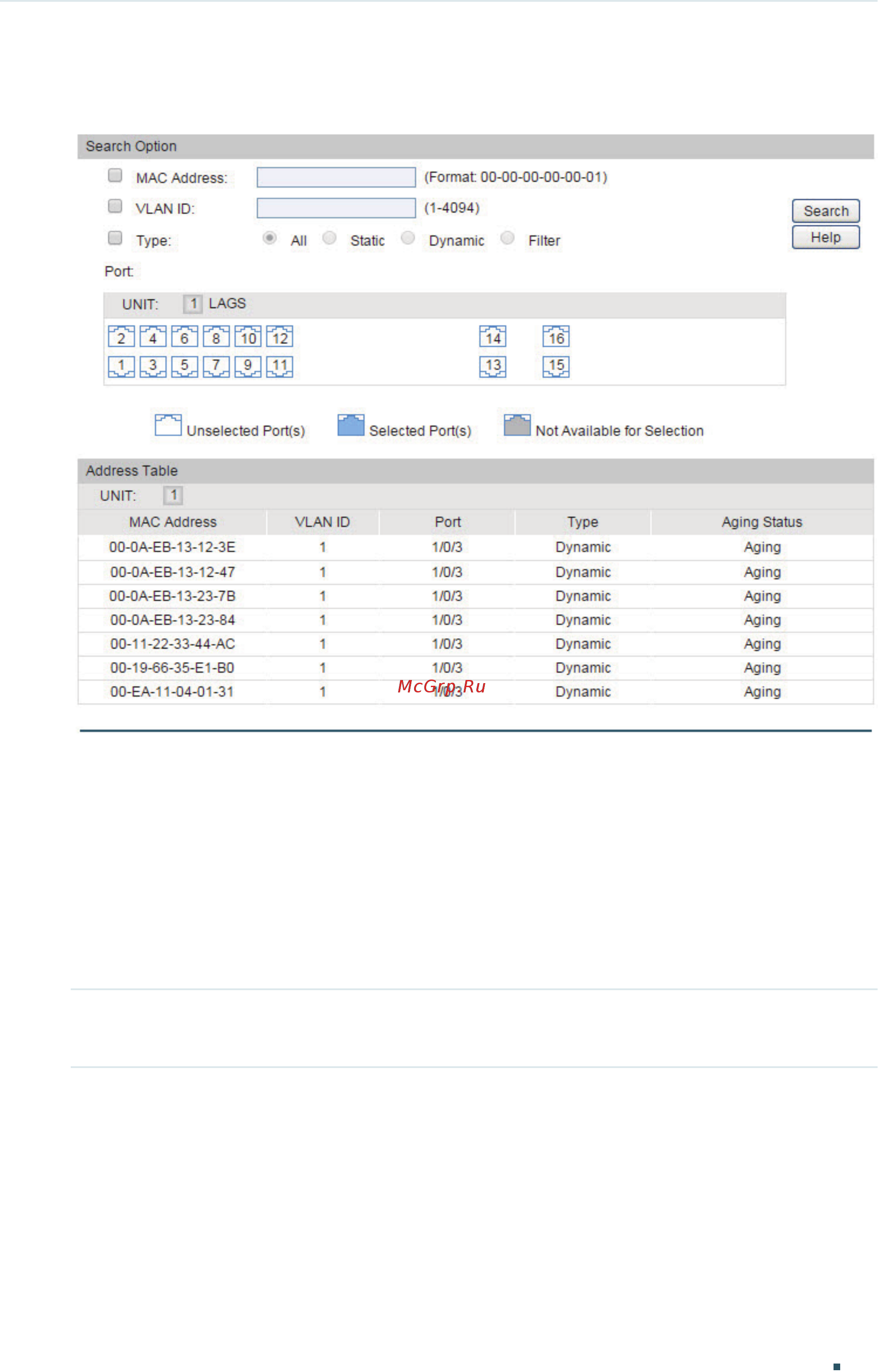 Tp-Link T1700X-16TS V2 [162/764] Adding static mac address entries