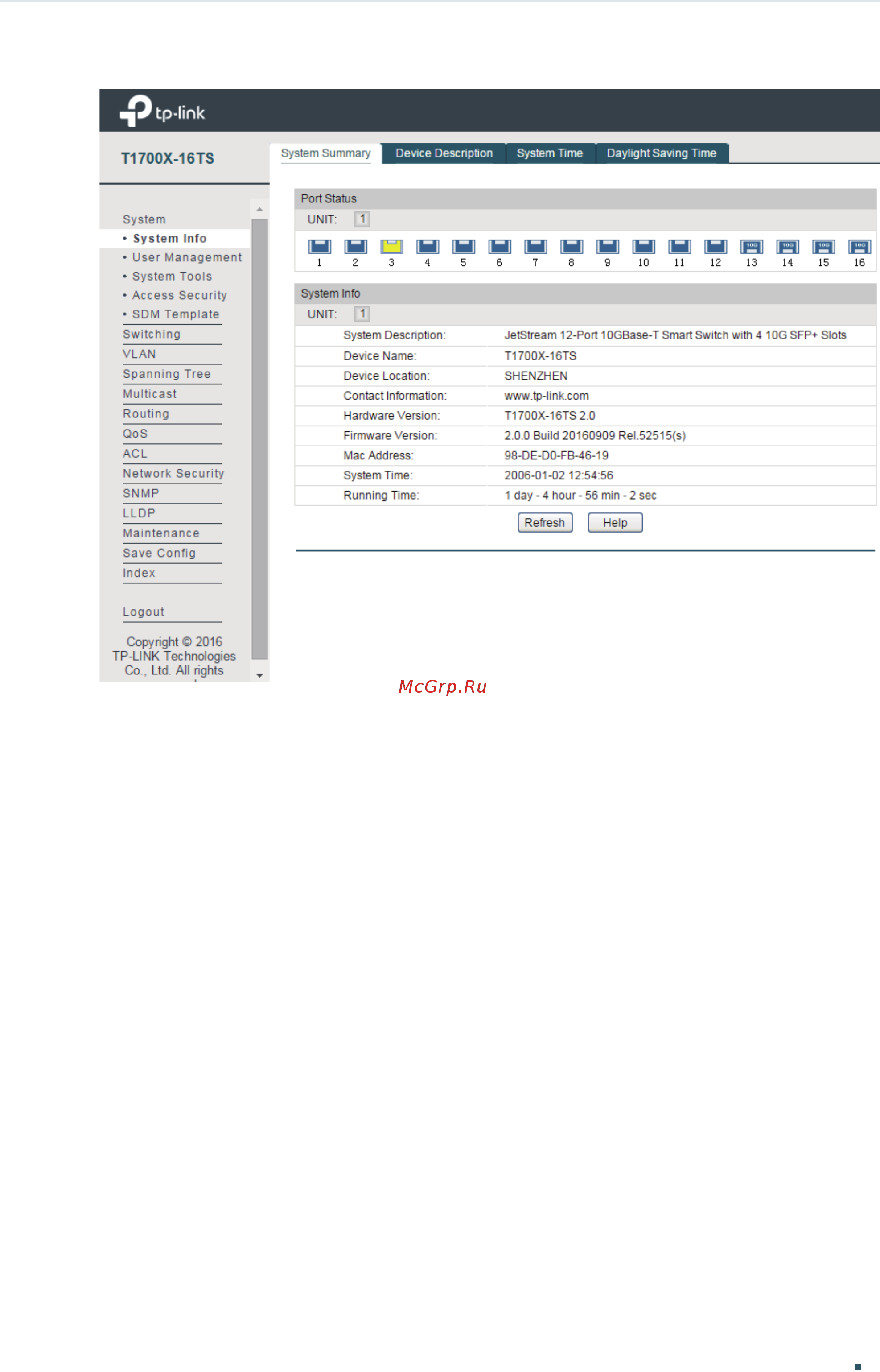 Tp-Link T1700X-16TS V2 [31/764] Save config function