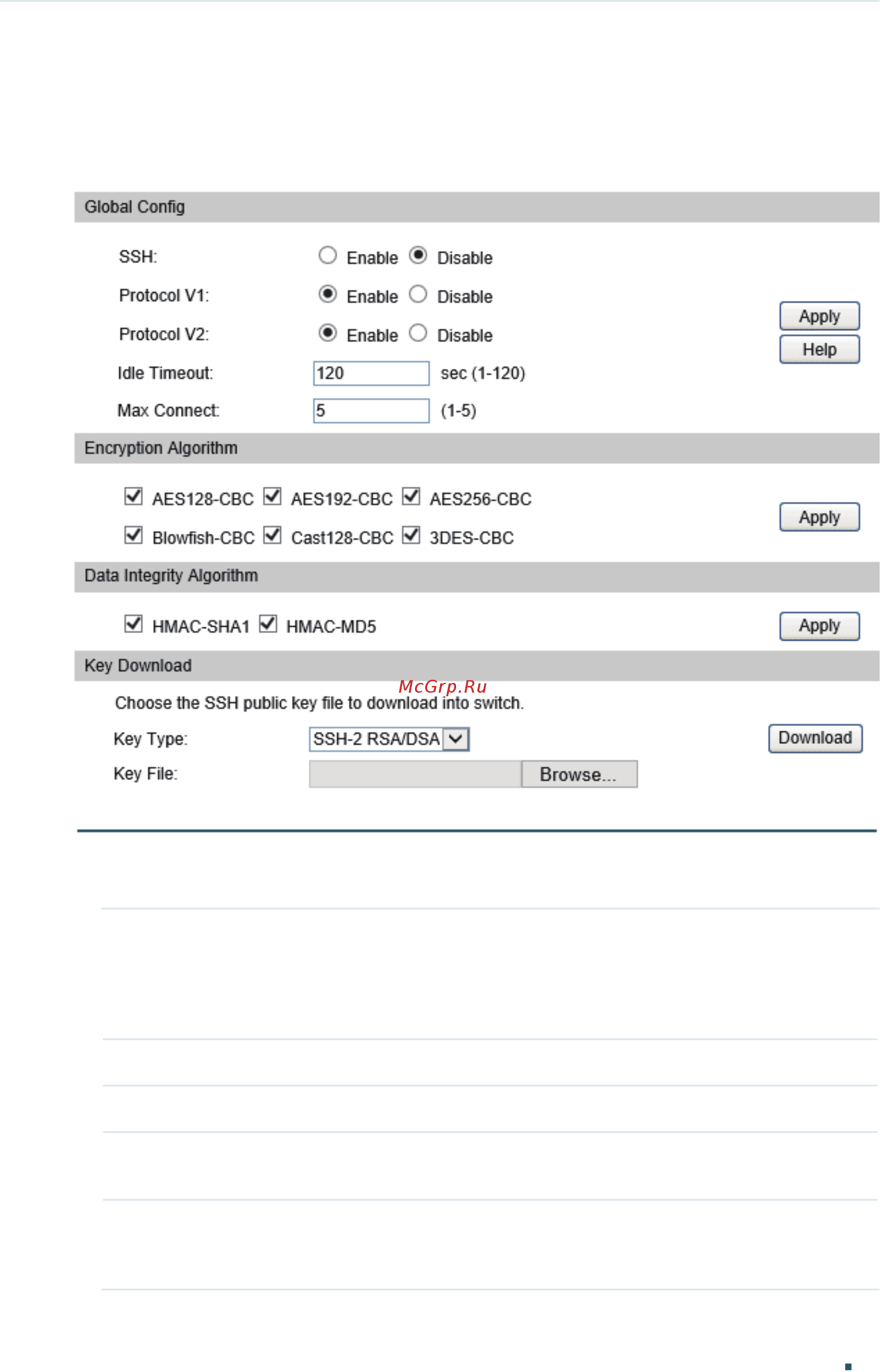 Tp-Link T1700X-16TS V2 [83/764] Configuring the ssh feature