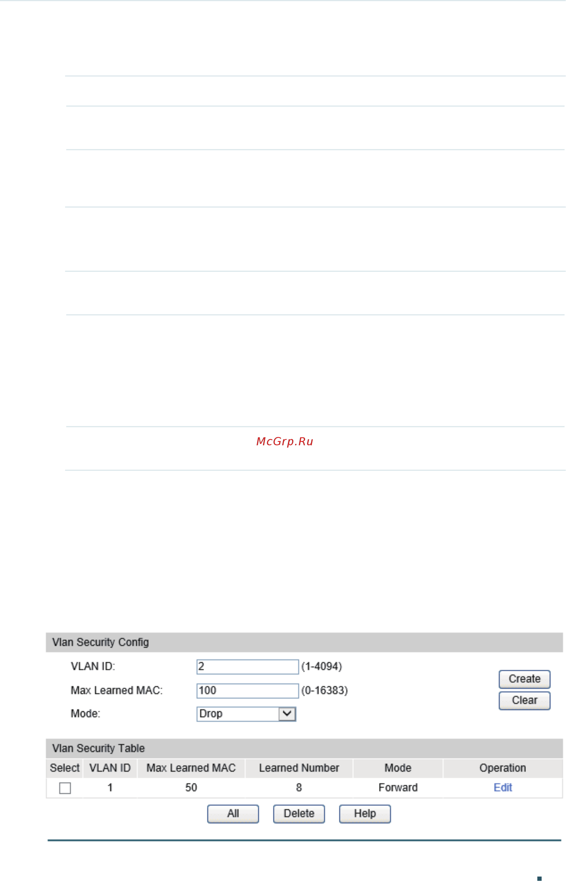 Tp-Link T1700G-28TQ V2 [191/772] Mac vlan security to load the following page