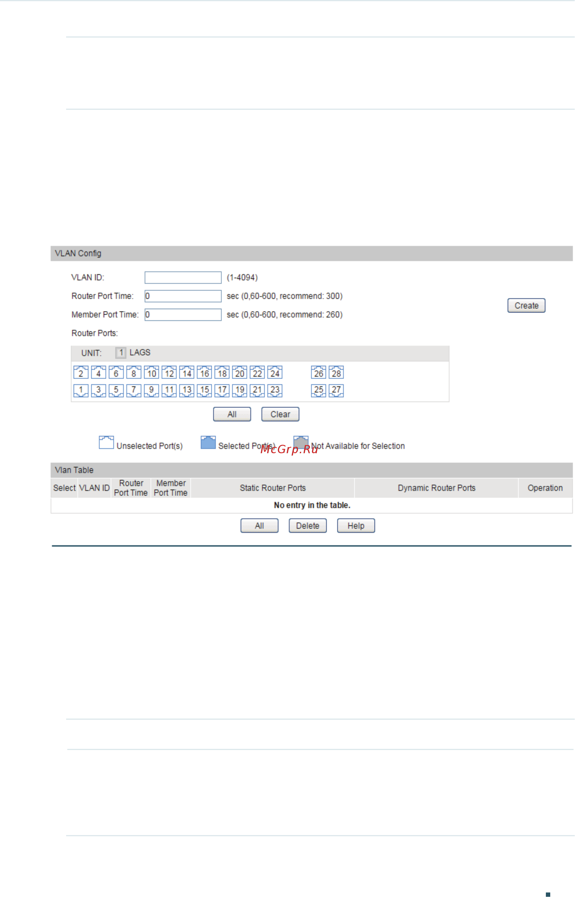 Tp-Link T1700G-28TQ V2 [322/772] Vlan config to load the following page