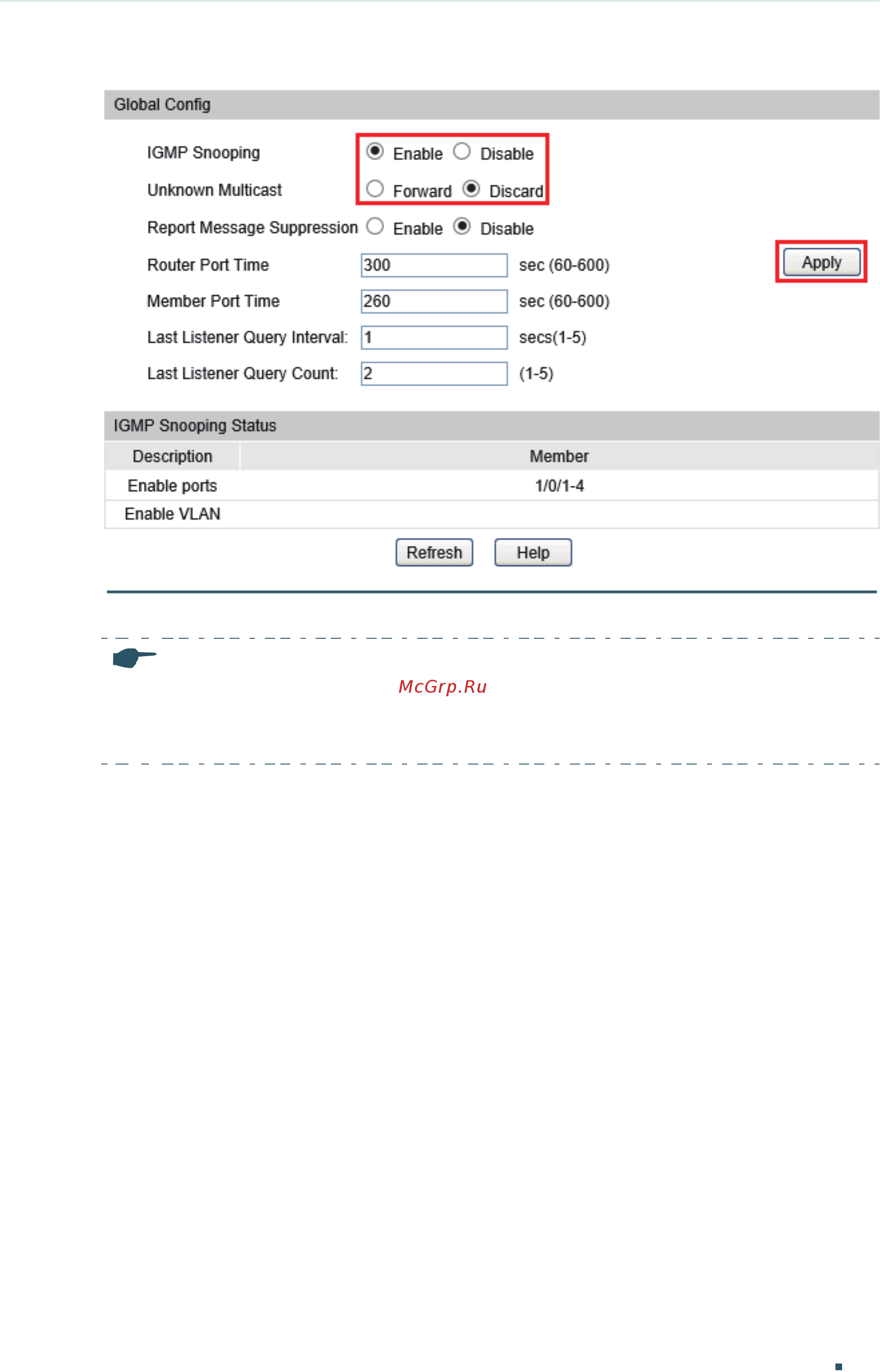 Tp-Link T1700G-28TQ V2 [401/772] Port config to load the following page enable igmp snooping on port 1 0 2 and port 1 0 4 and enable fast leave on port 1 0 2