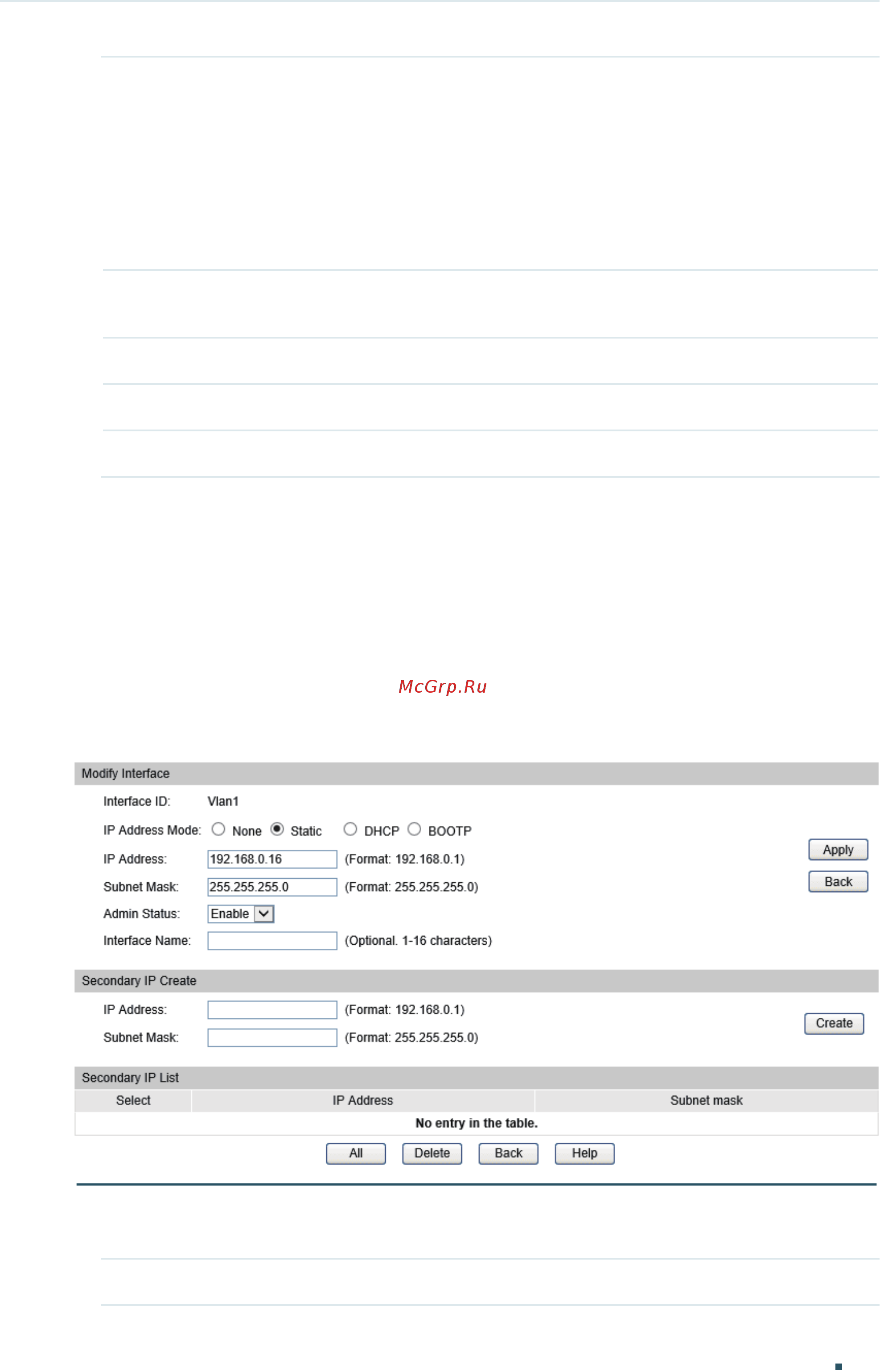 Tp-Link T1700G-28TQ V2 [425/772] You can view the corresponding interface entry you create in the interface