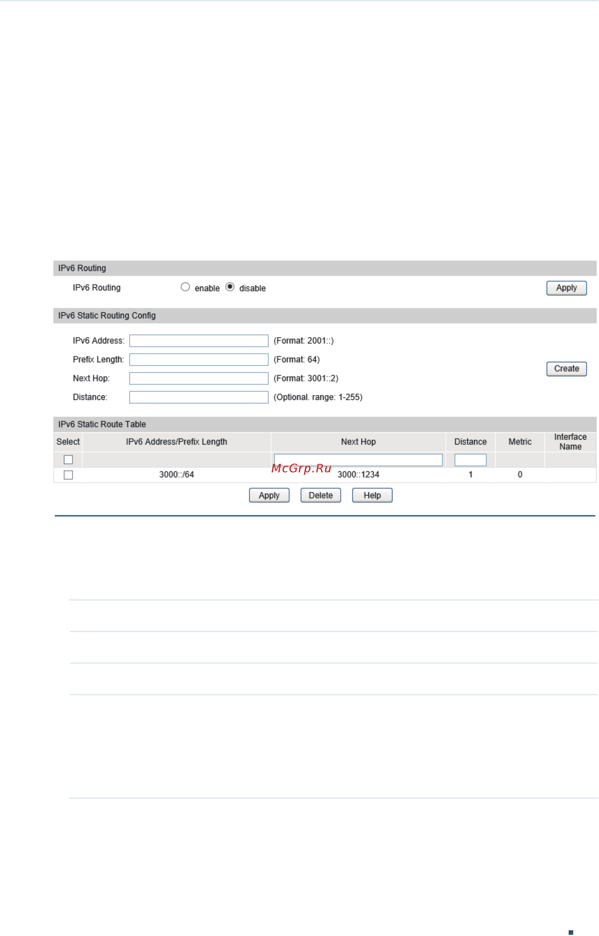 Tp-Link T1700G-28TQ V2 [440/772] Ipv6 static routing configuration