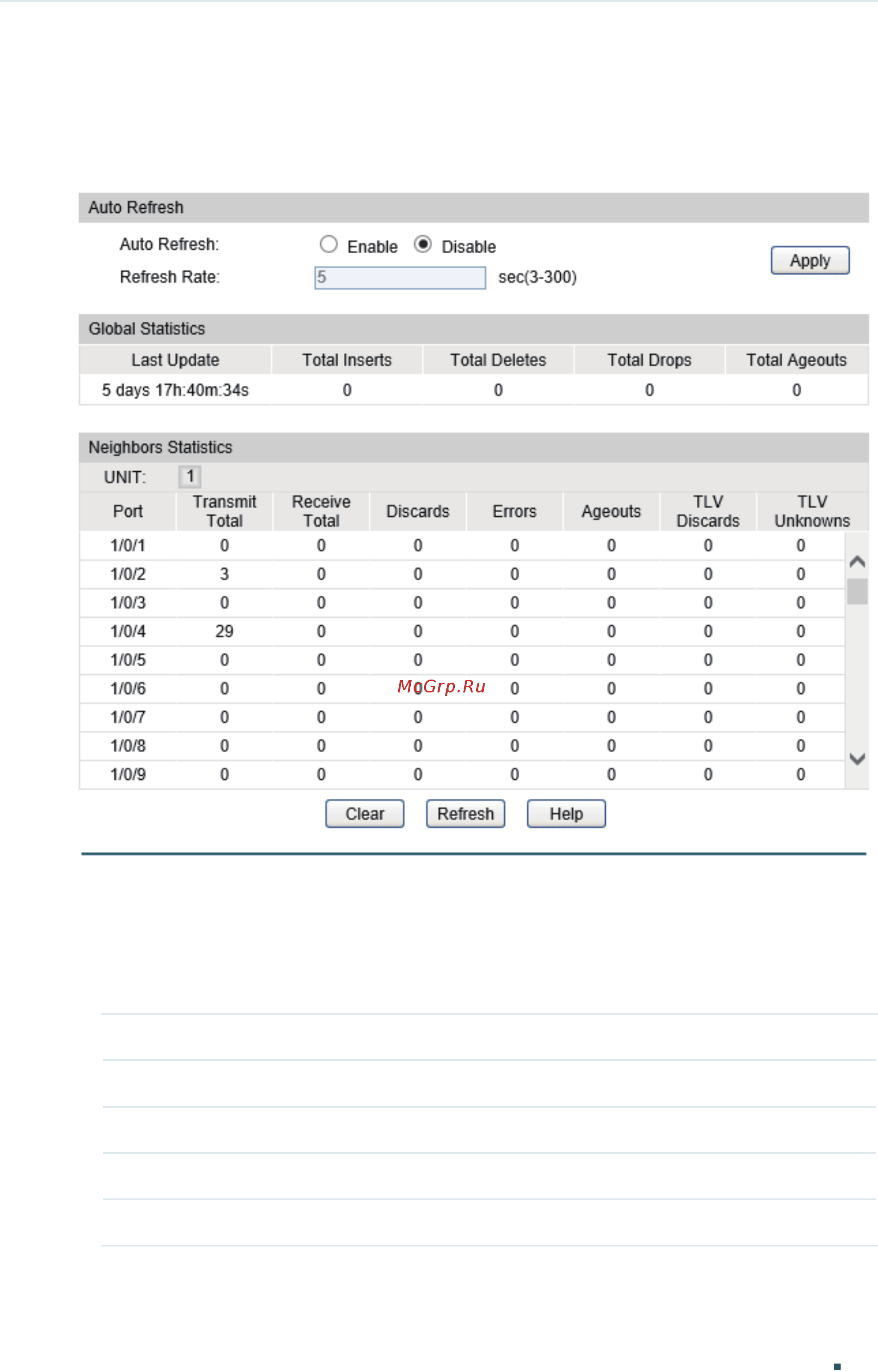 Tp-Link T1700G-28TQ V2 [676/772] Viewing lldp statistics