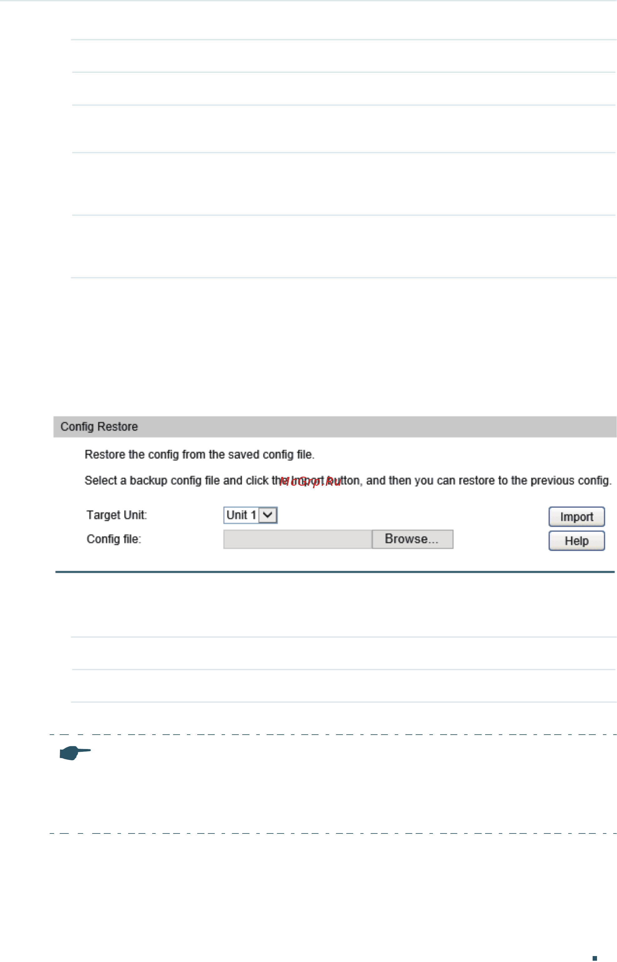 Tp-Link T1700G-28TQ V2 [71/772] Restoring the configuration of the switch