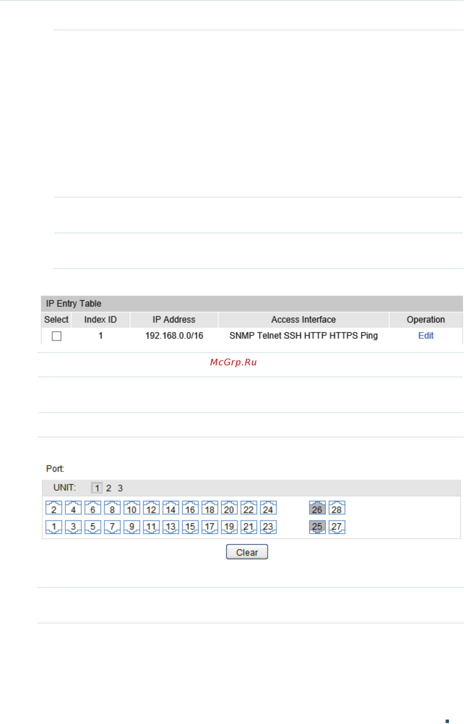 Tp-Link T1700G-28TQ V2 [80/772] When the port based mode is selected the following section will display